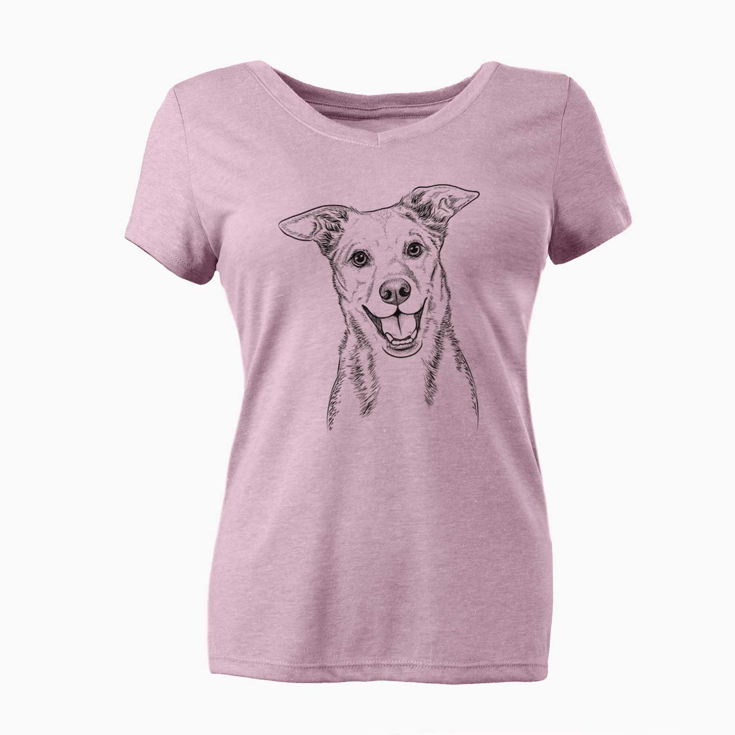 Bare Rocco the Mixed Breed - Women's V-neck Shirt