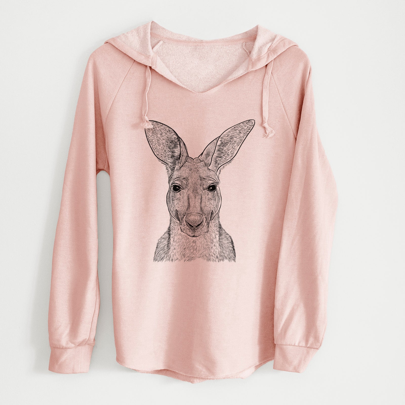 Bare Roger the Red Kangaroo - Cali Wave Hooded Sweatshirt