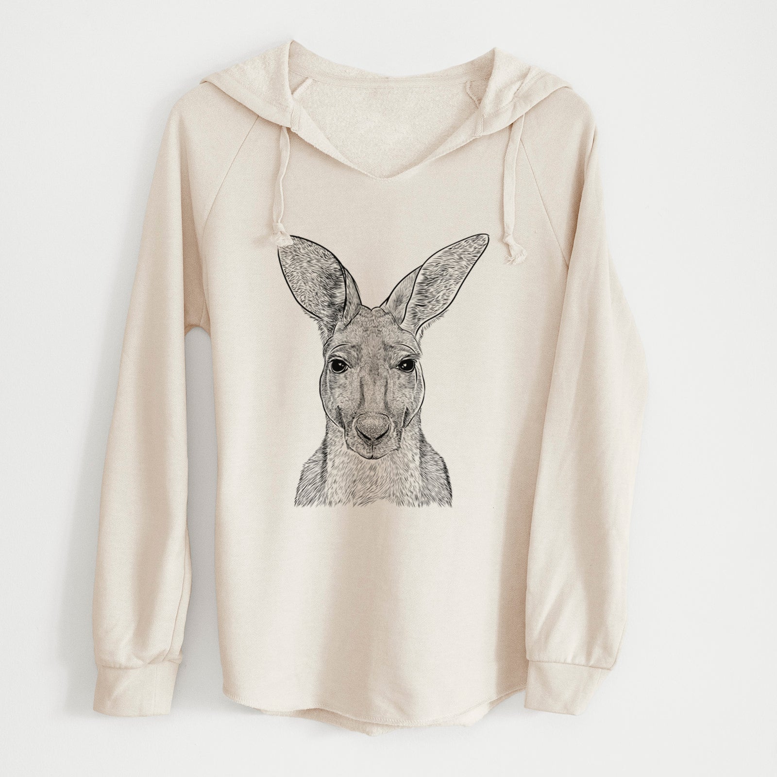 Bare Roger the Red Kangaroo - Cali Wave Hooded Sweatshirt