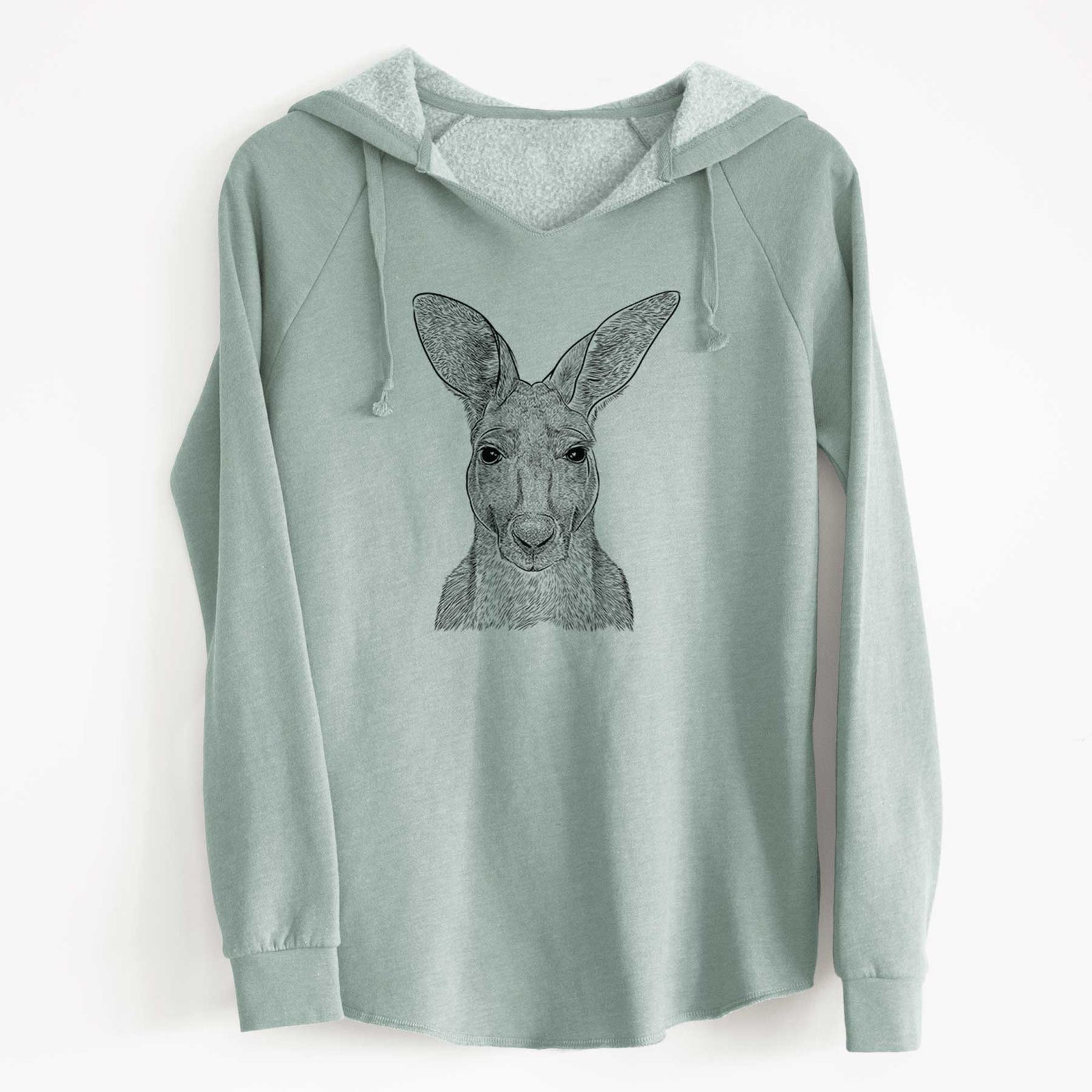 Bare Roger the Red Kangaroo - Cali Wave Hooded Sweatshirt