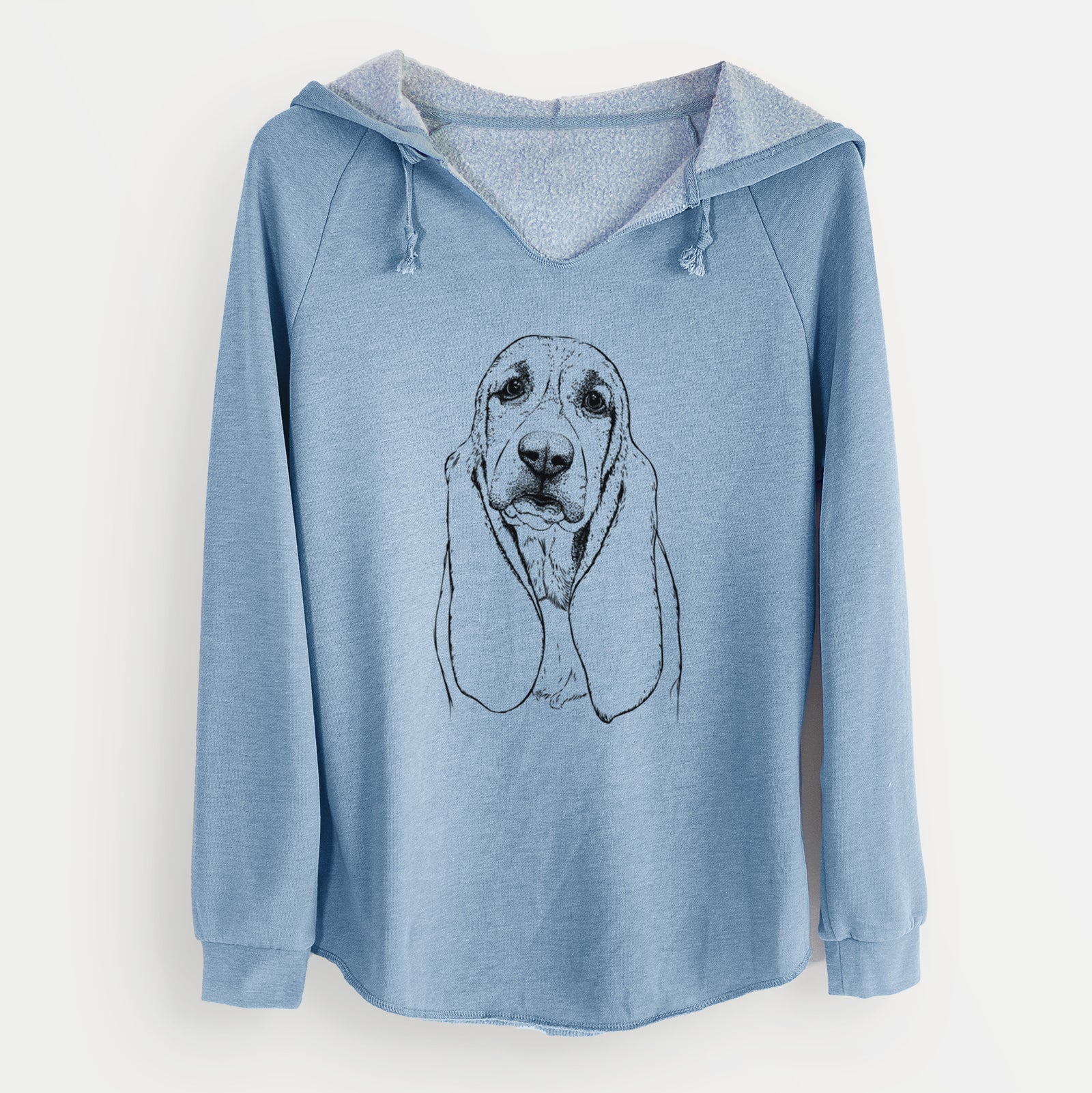 Bare Rolo the Basset Hound - Cali Wave Hooded Sweatshirt