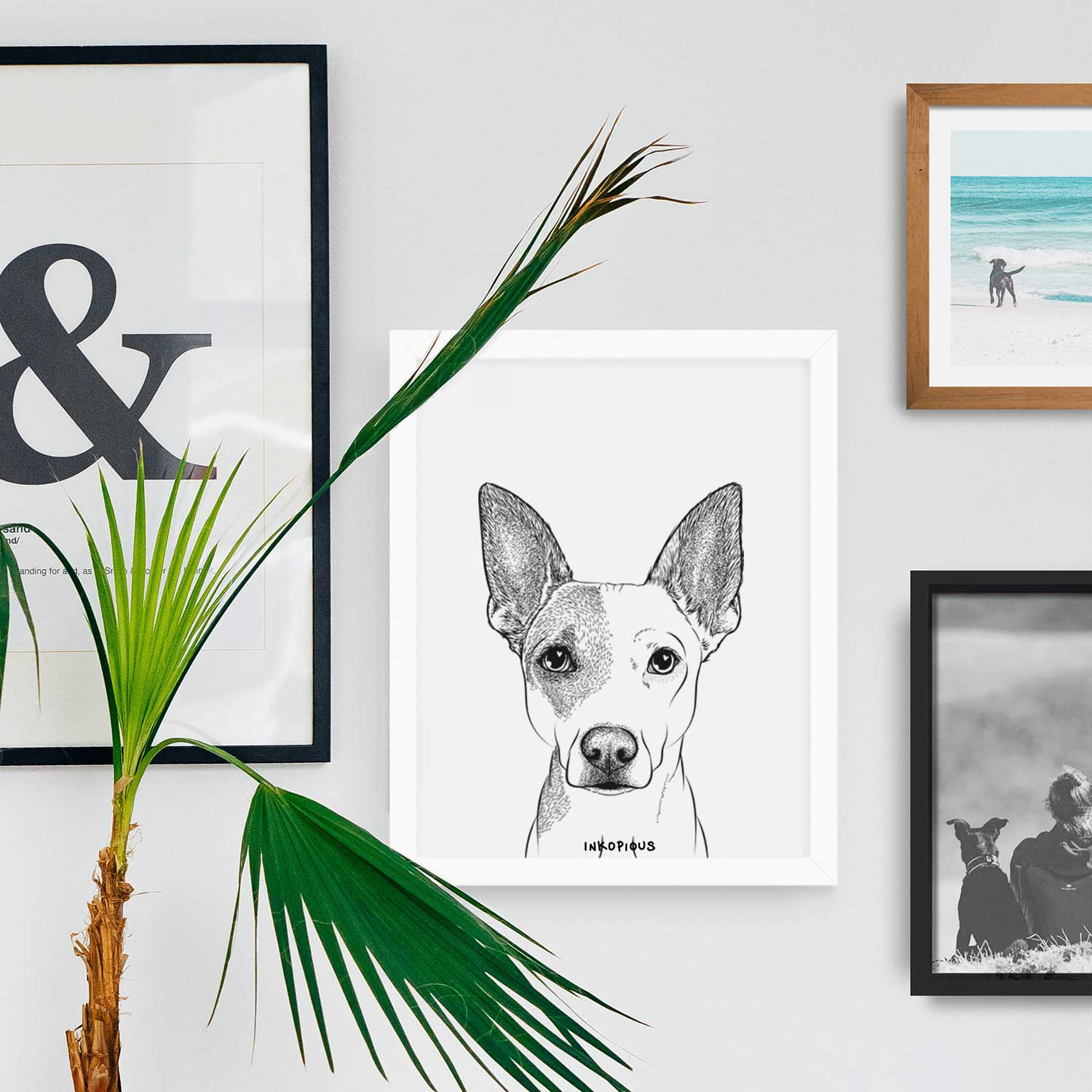 Roo the Mixed Breed Art Print