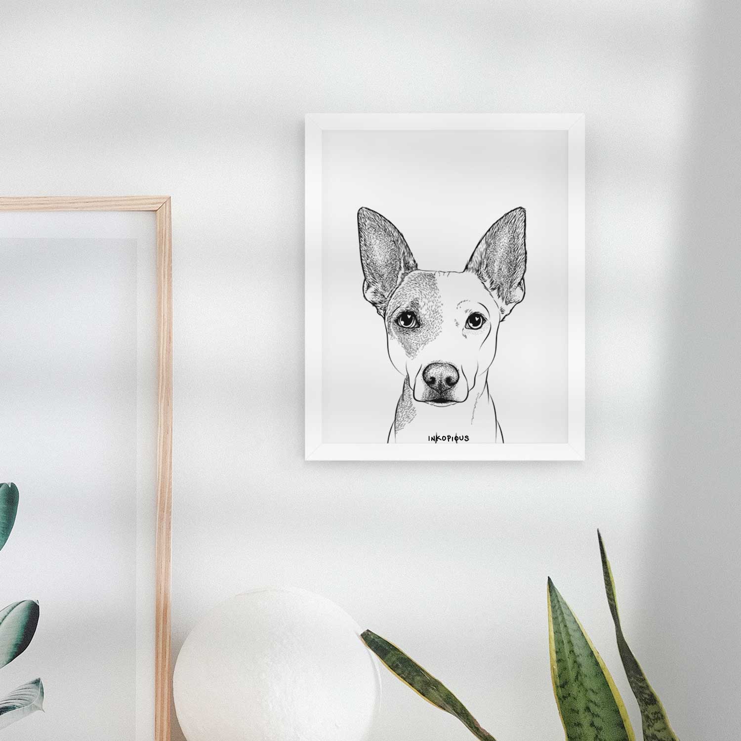 Roo the Mixed Breed Art Print