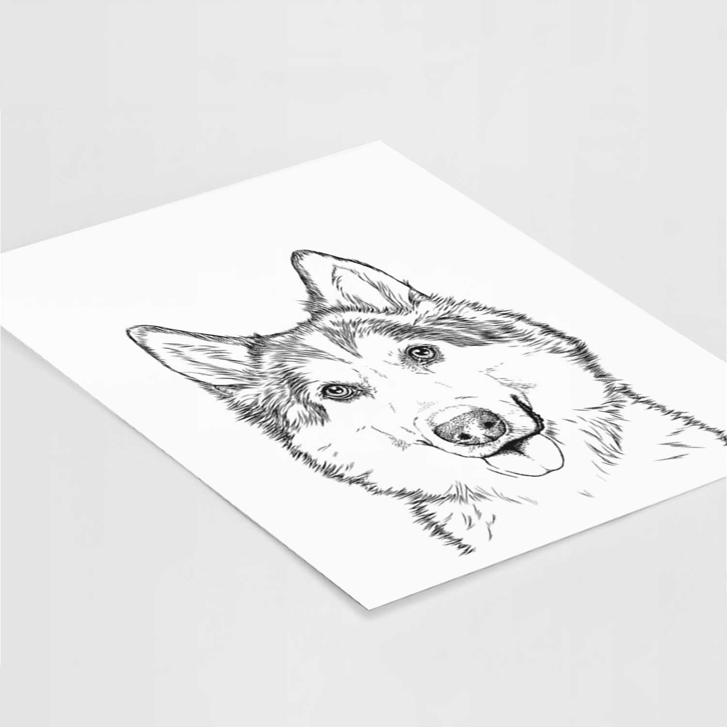 Roshi the Mixed Breed Art Print