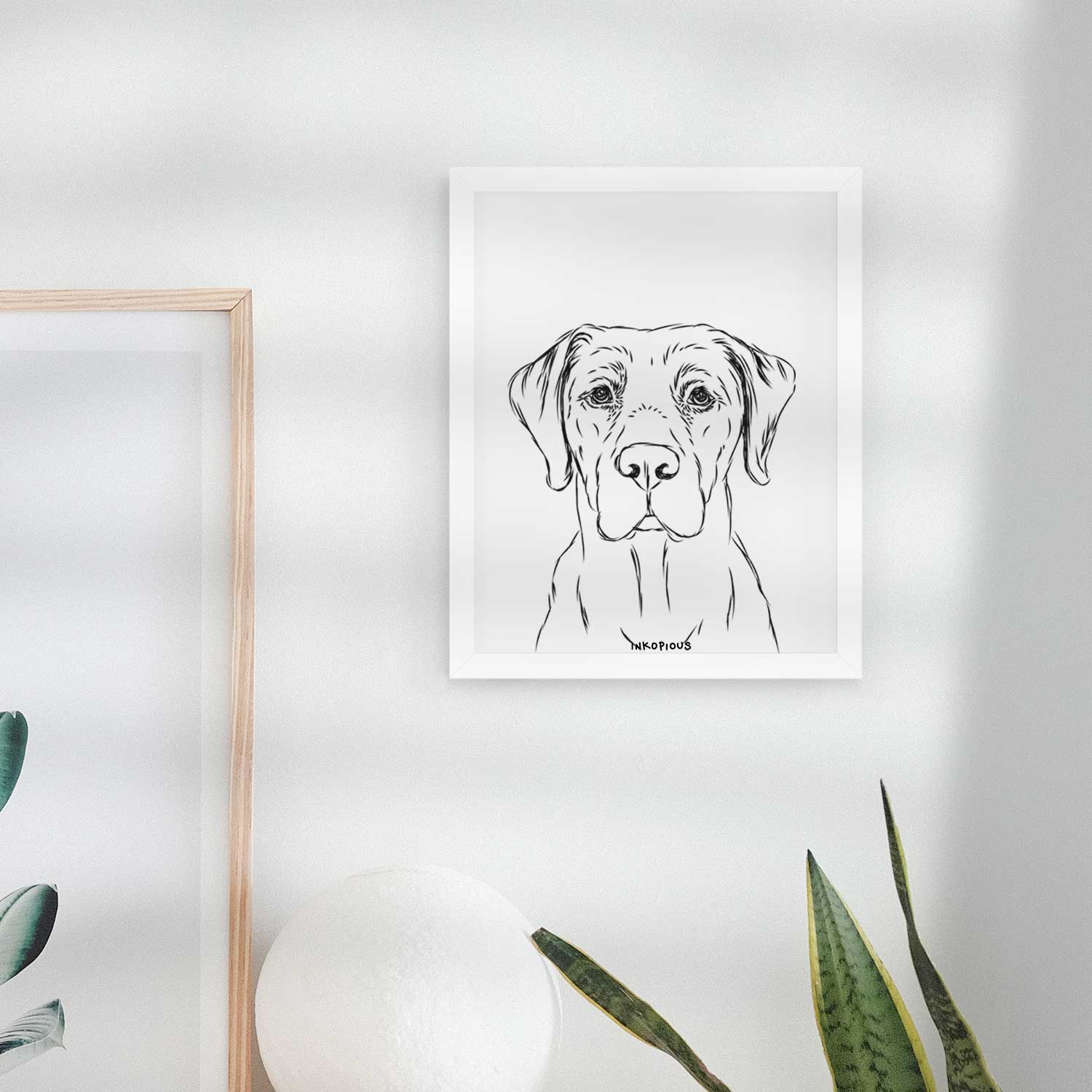 Rowdy the Labrador Retriever Art Print