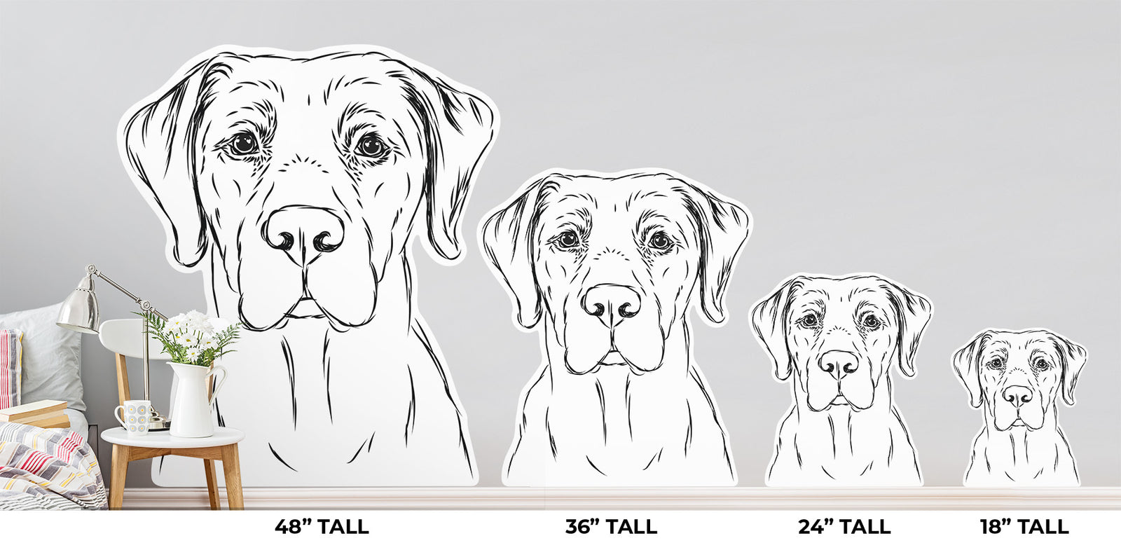 Rowdy the Labrador Retriever - Wall Decal