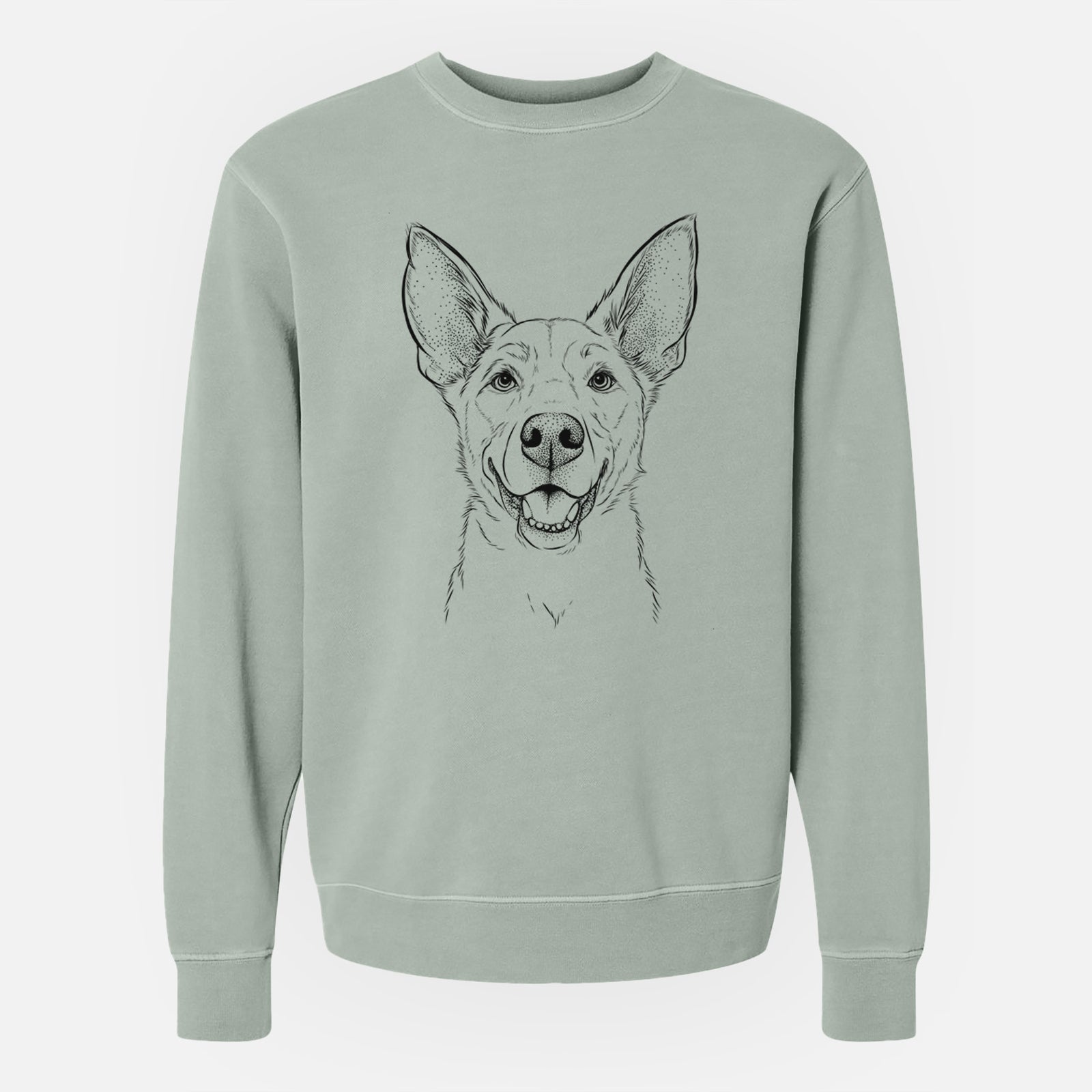 Bare Rumley the Kelpie Mix - Unisex Pigment Dyed Crew Sweatshirt