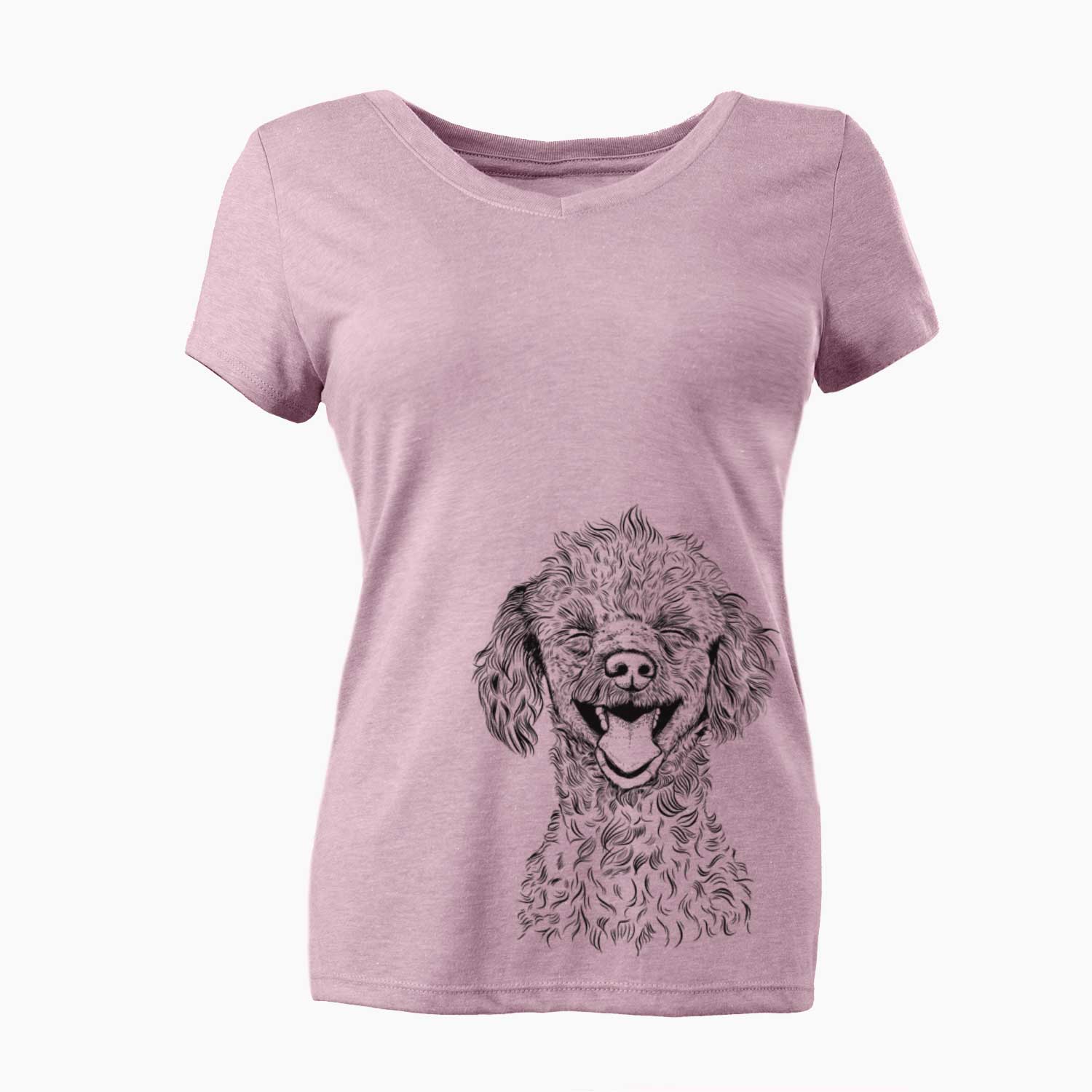 Bare Rusty the Toy Poodle - Women's V-neck Shirt