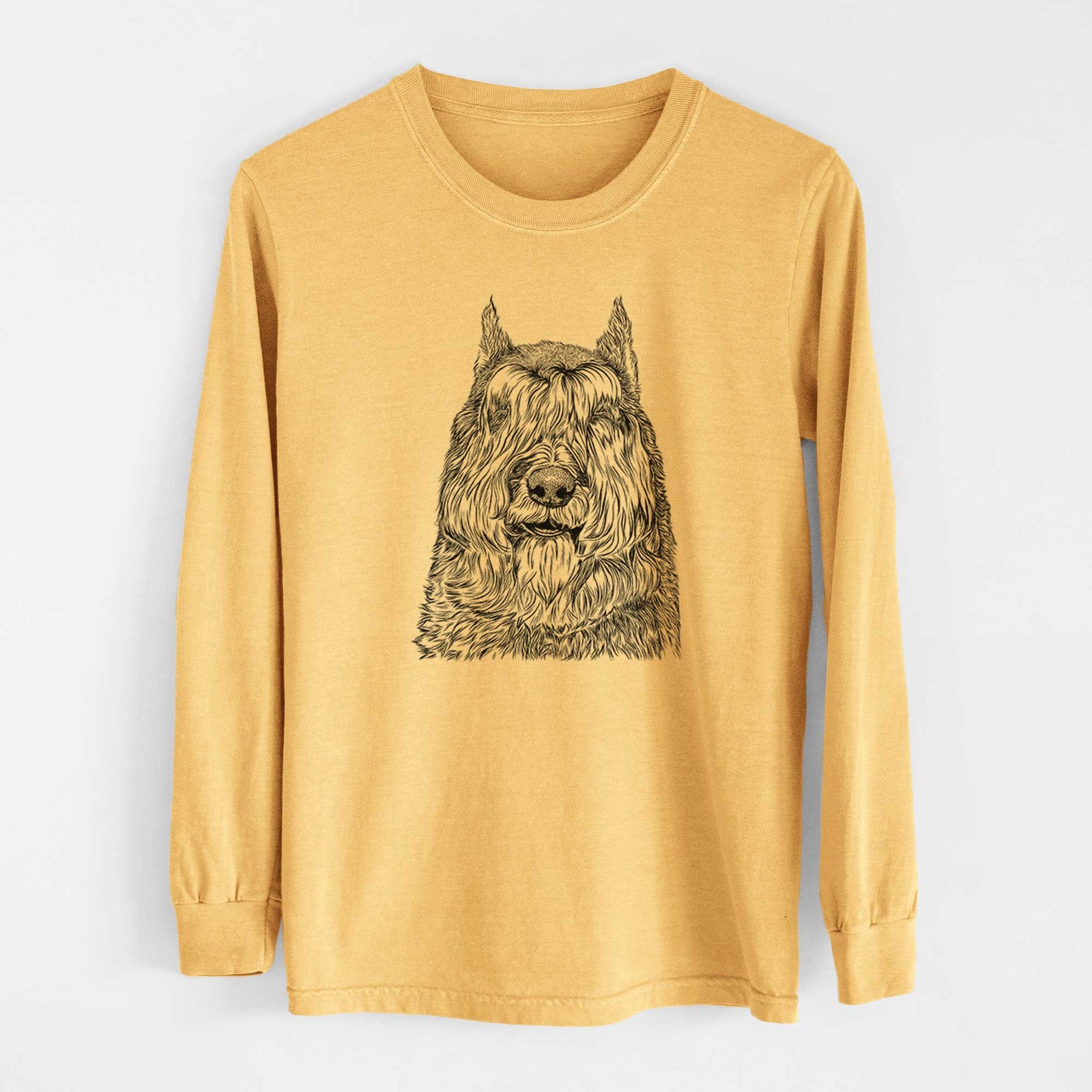 Bare Sabre the Bouvier Des Flandres - Heavyweight 100% Cotton Long Sleeve