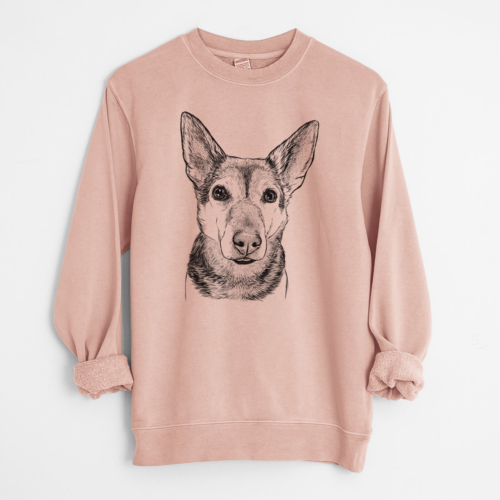 Bare Sammie the Mixed Breed - Unisex Pigment Dyed Crew Sweatshirt