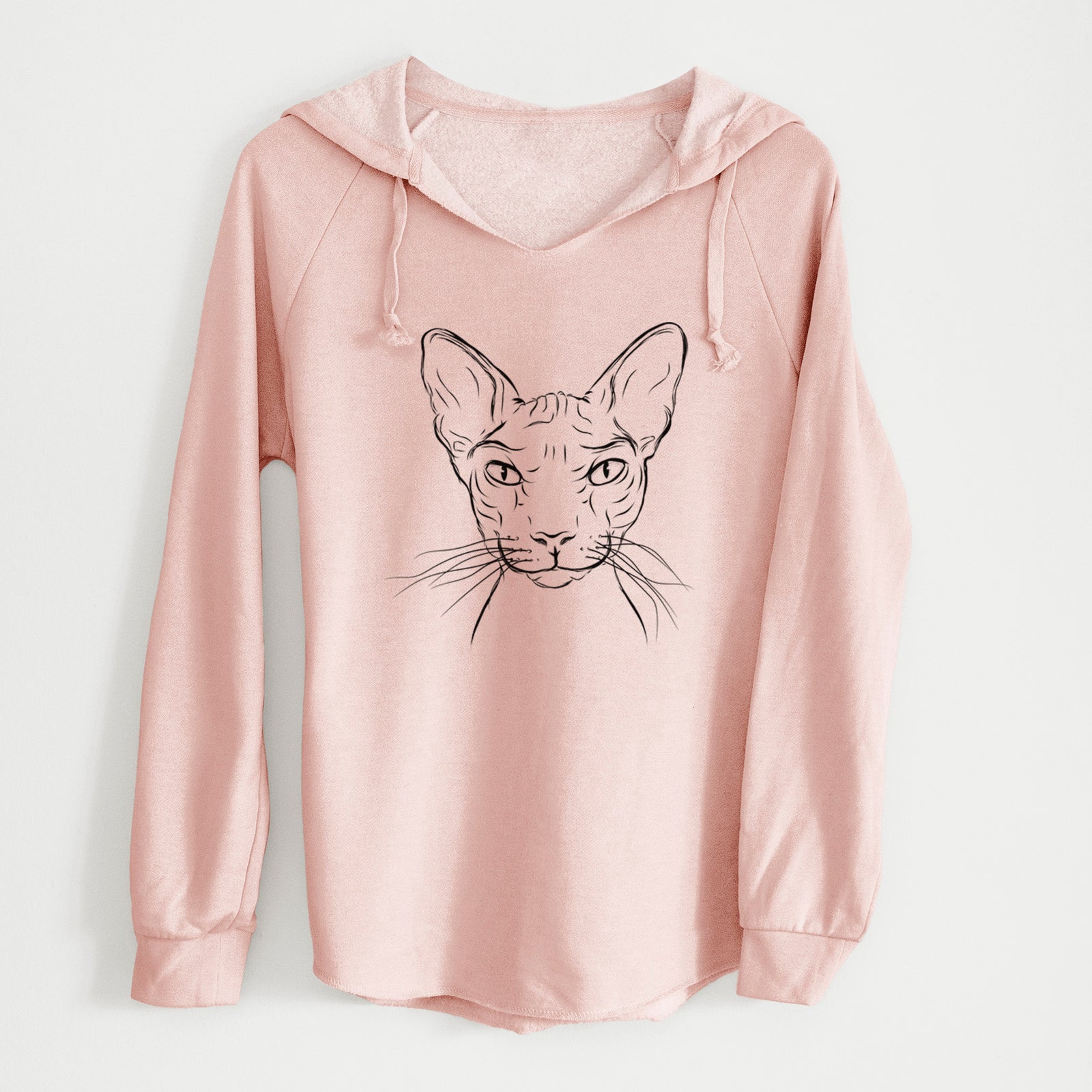 Bare Sammy the Spinx Cat - Cali Wave Hooded Sweatshirt