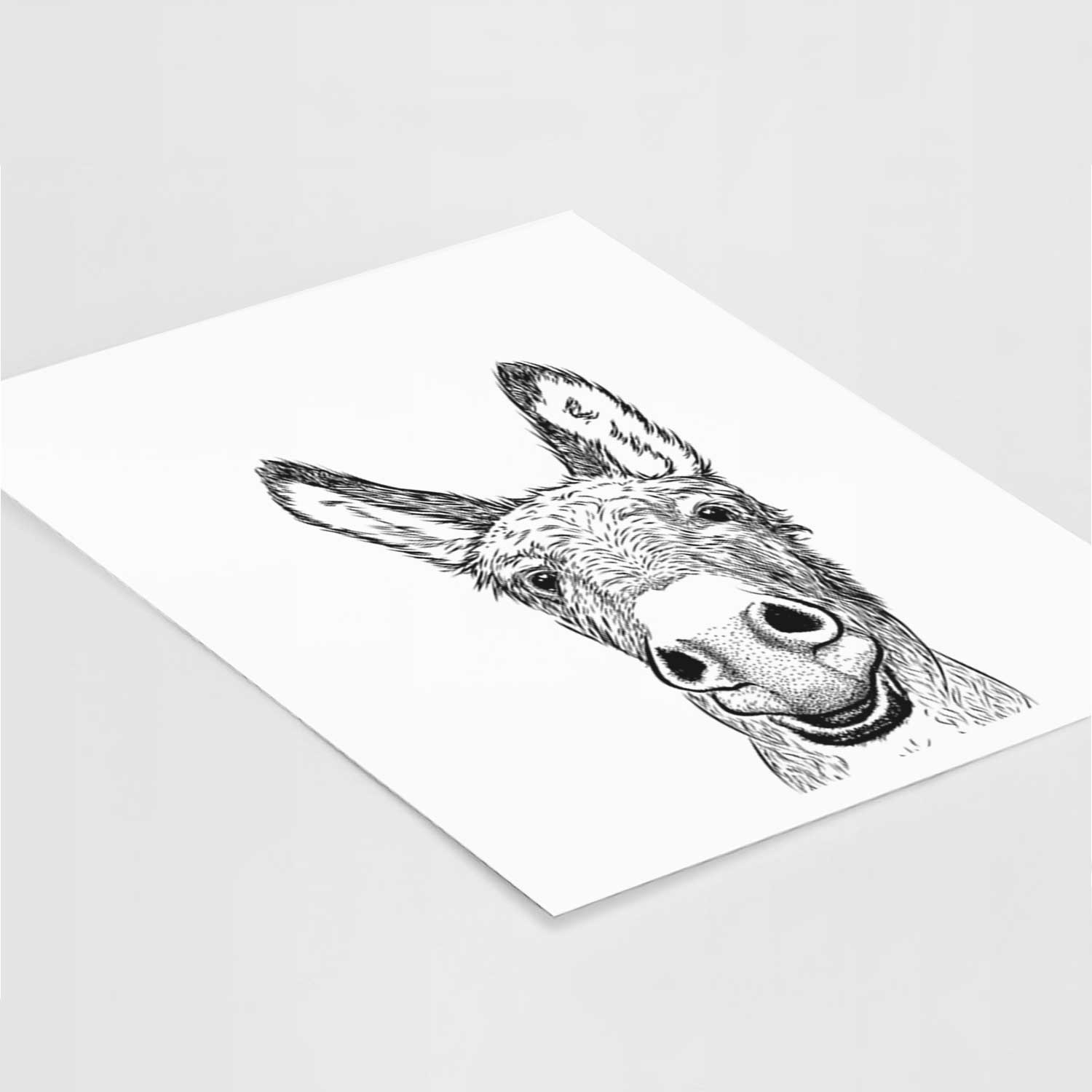 Samule the Donkey Art Print