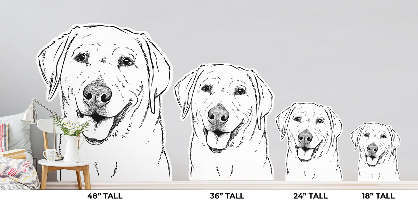 Sanford the Labrador Retriever - Wall Decal