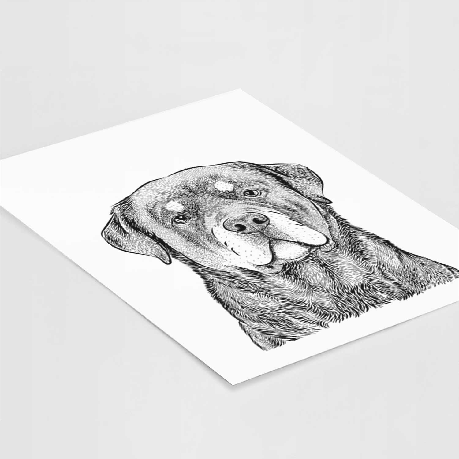 Sarge the Rottweiler Art Print