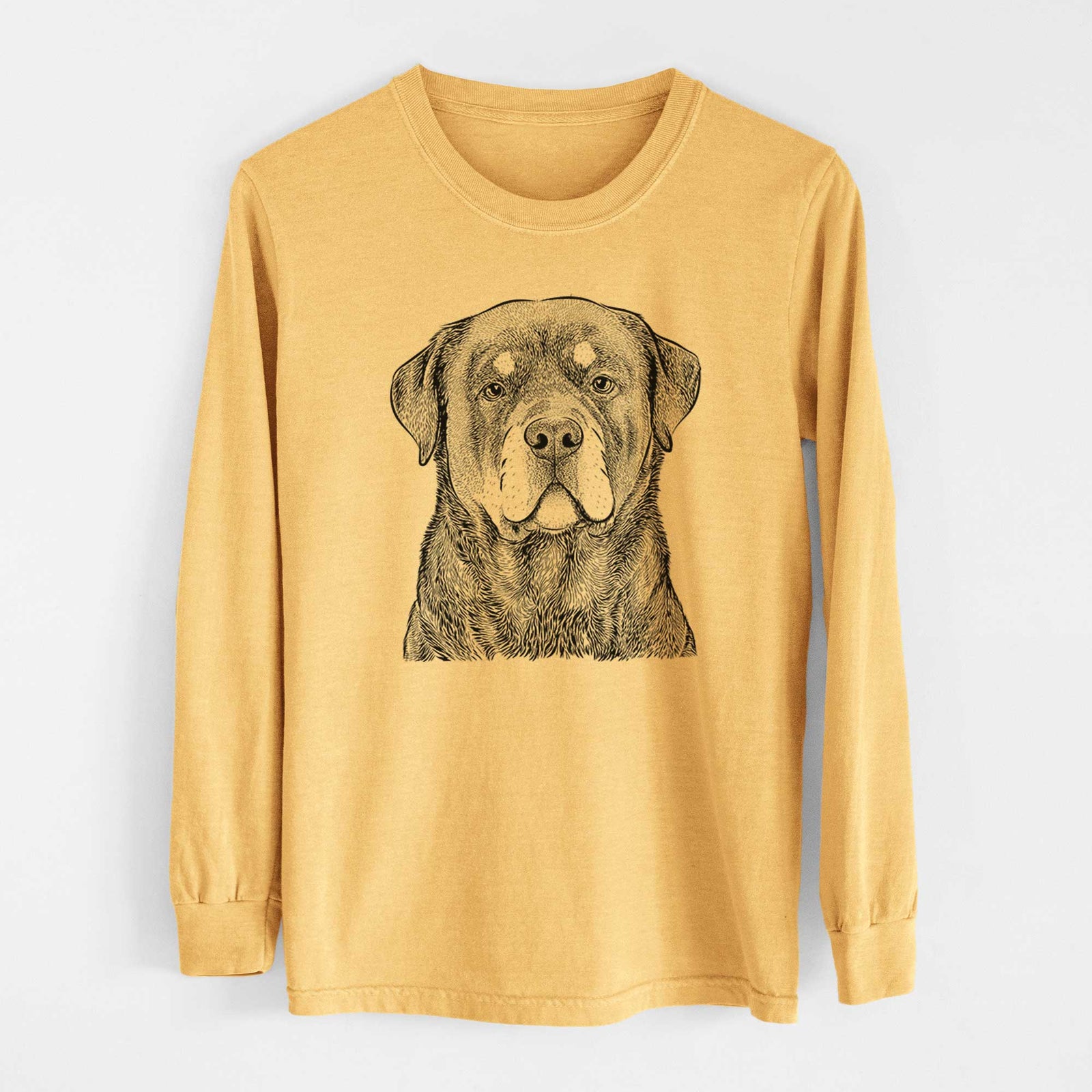 Bare Sarge the Rottweiler - Heavyweight 100% Cotton Long Sleeve