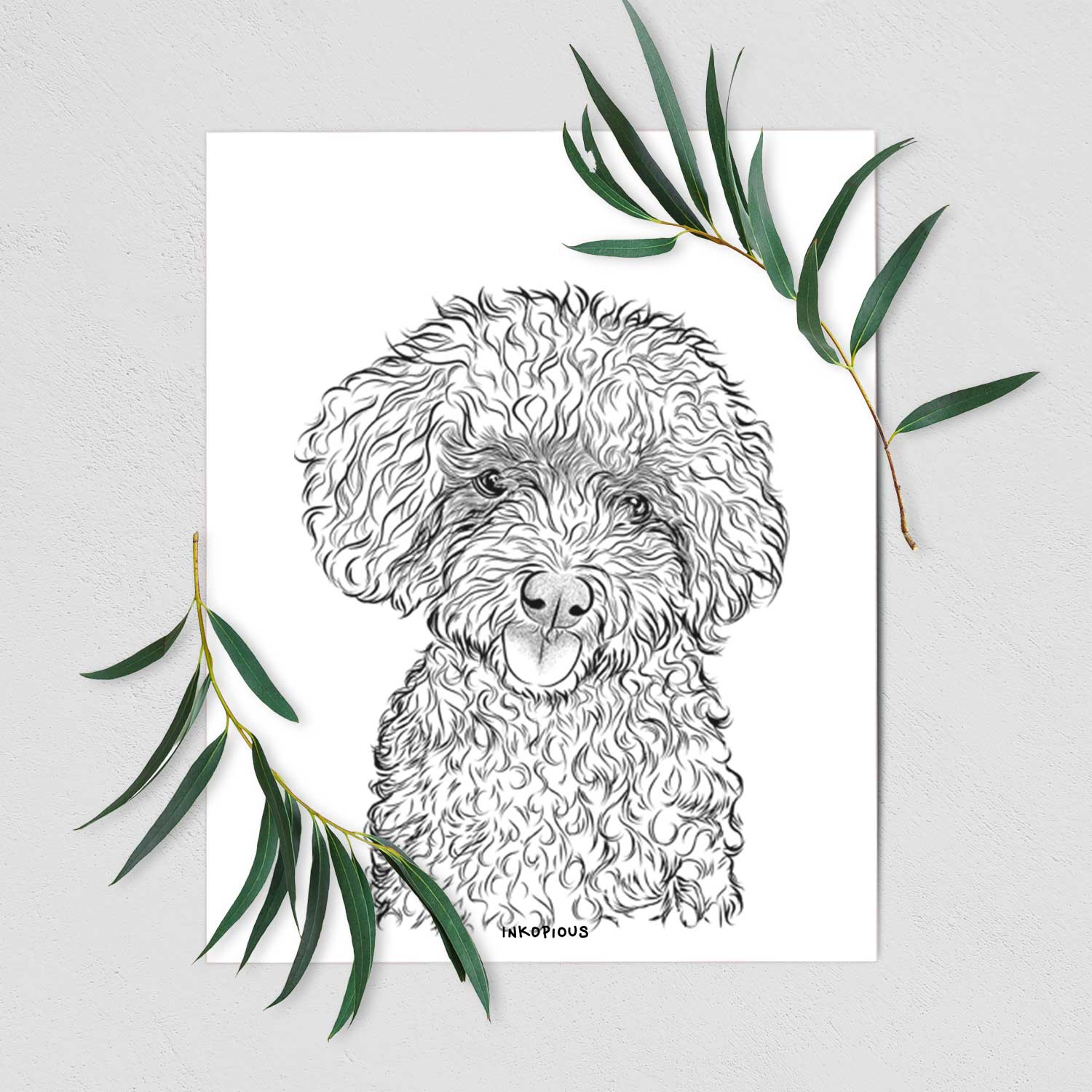 Satsu the Micro Teacup Poodle Art Print