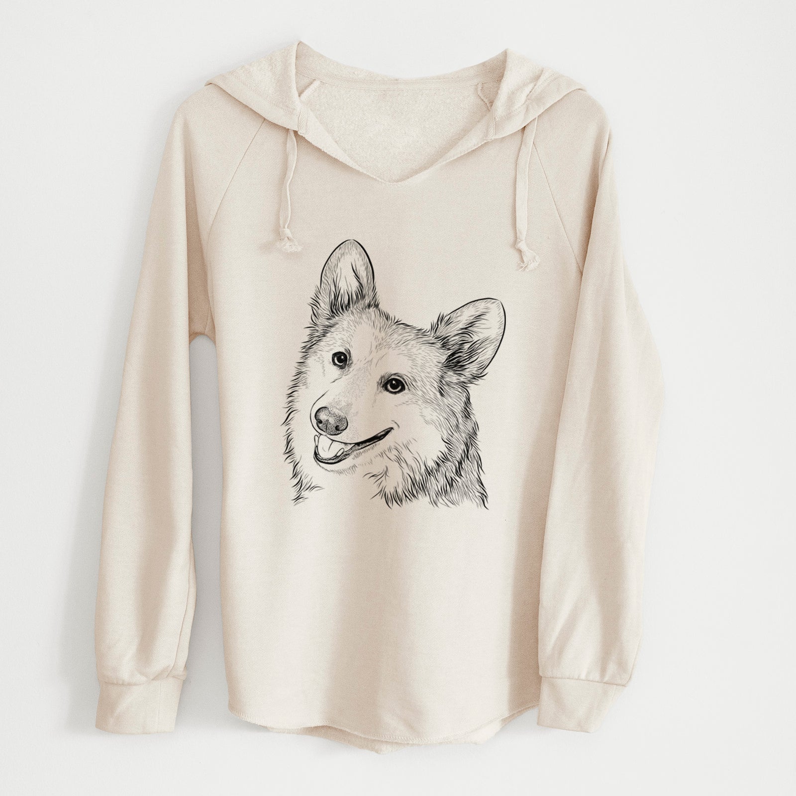 Bare Scout the Pembroke Welsh Corgi - Cali Wave Hooded Sweatshirt