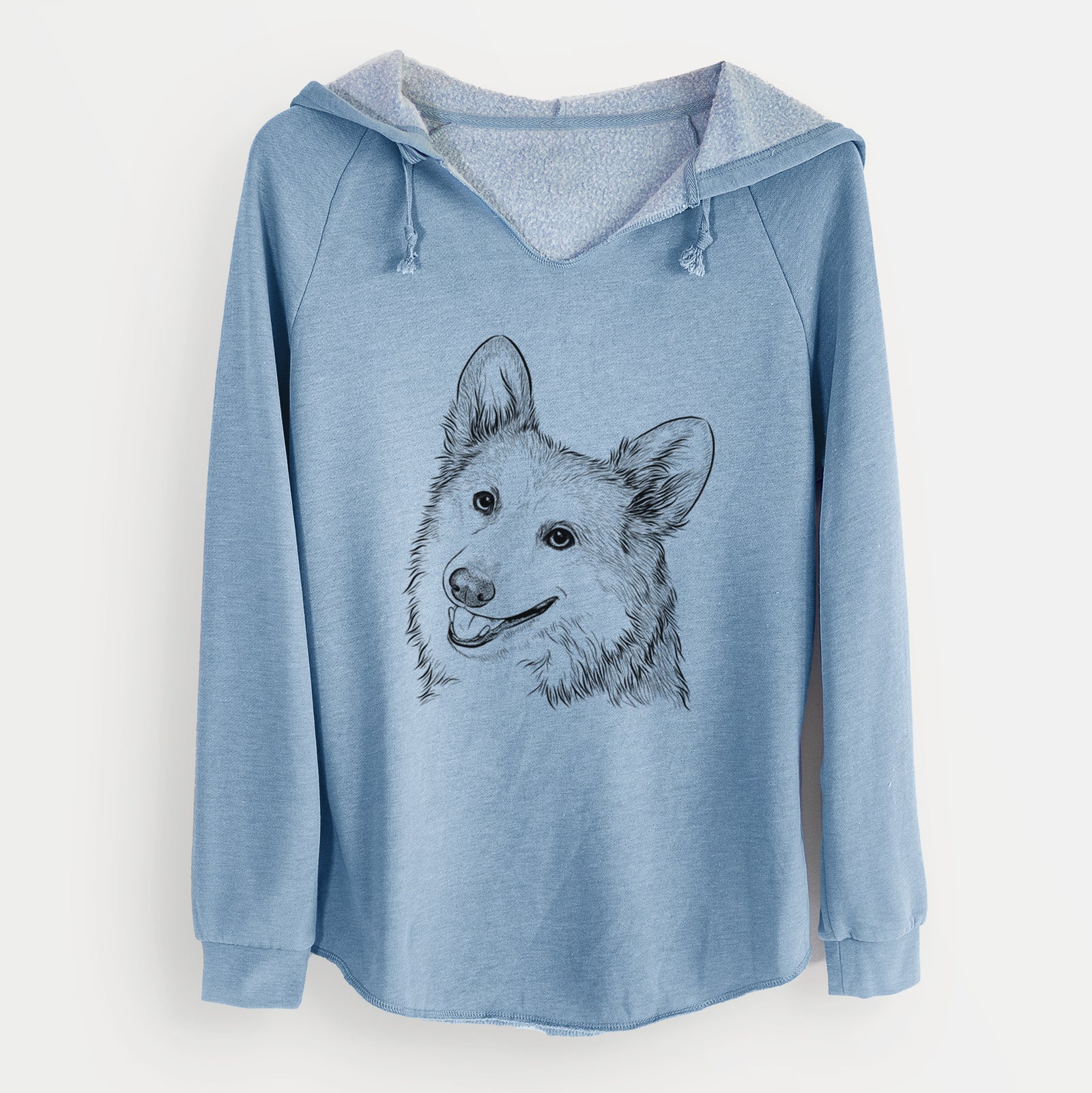 Bare Scout the Pembroke Welsh Corgi - Cali Wave Hooded Sweatshirt