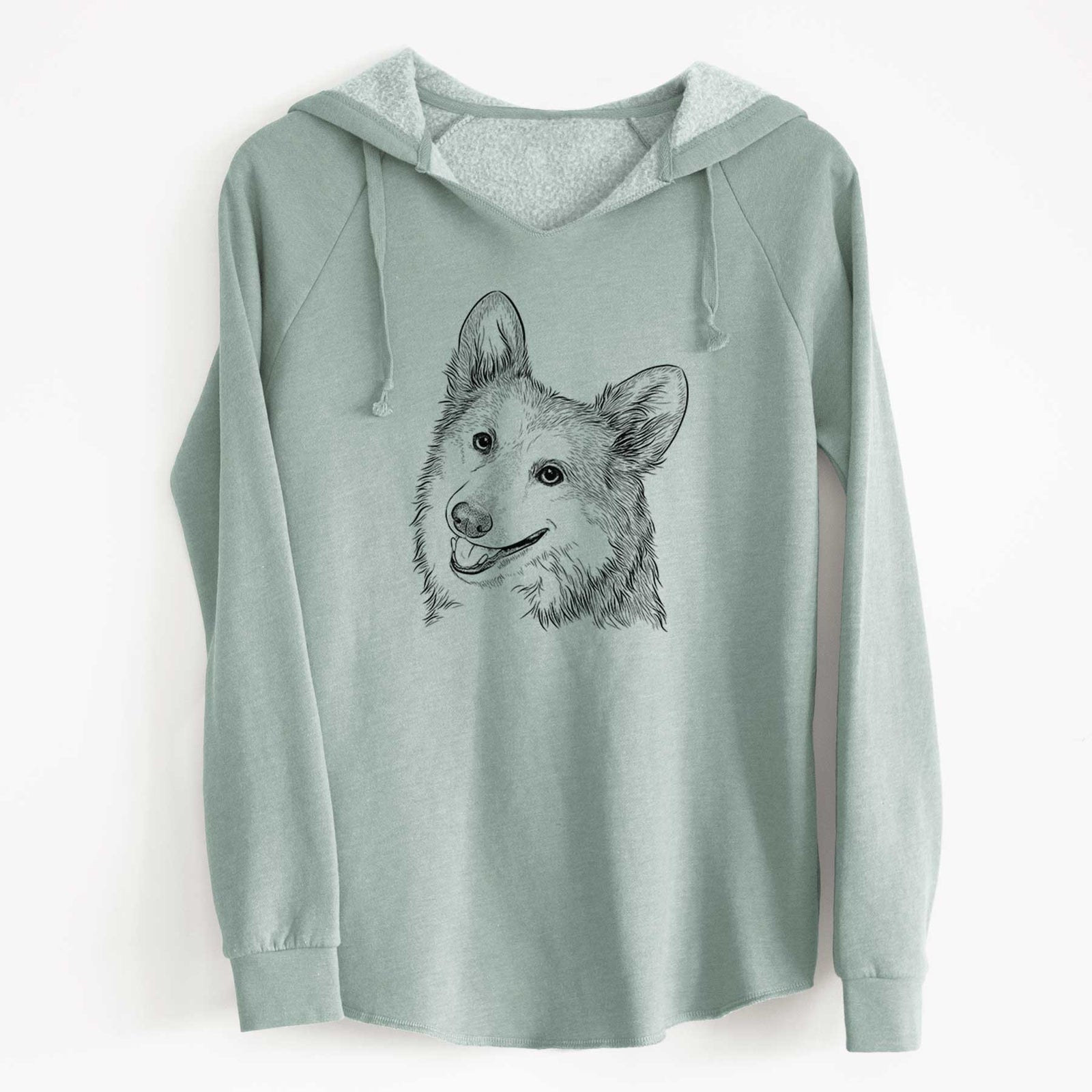 Bare Scout the Pembroke Welsh Corgi - Cali Wave Hooded Sweatshirt