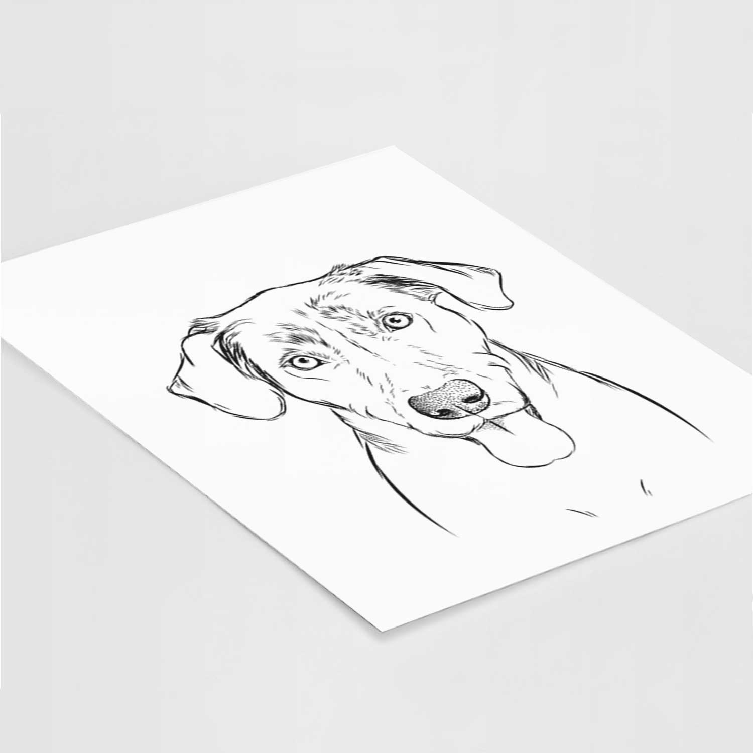 Scout Marie the Chocolate Lab Art Print