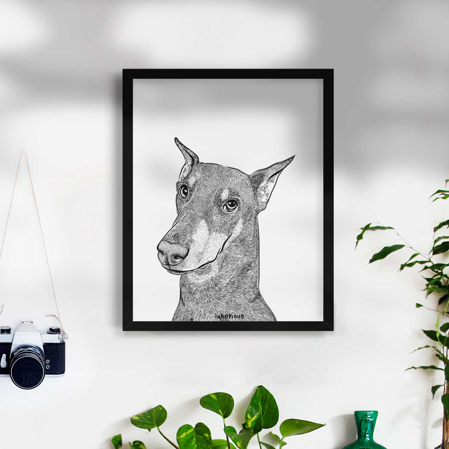 Shelby the Doberman Pinscher Art Print