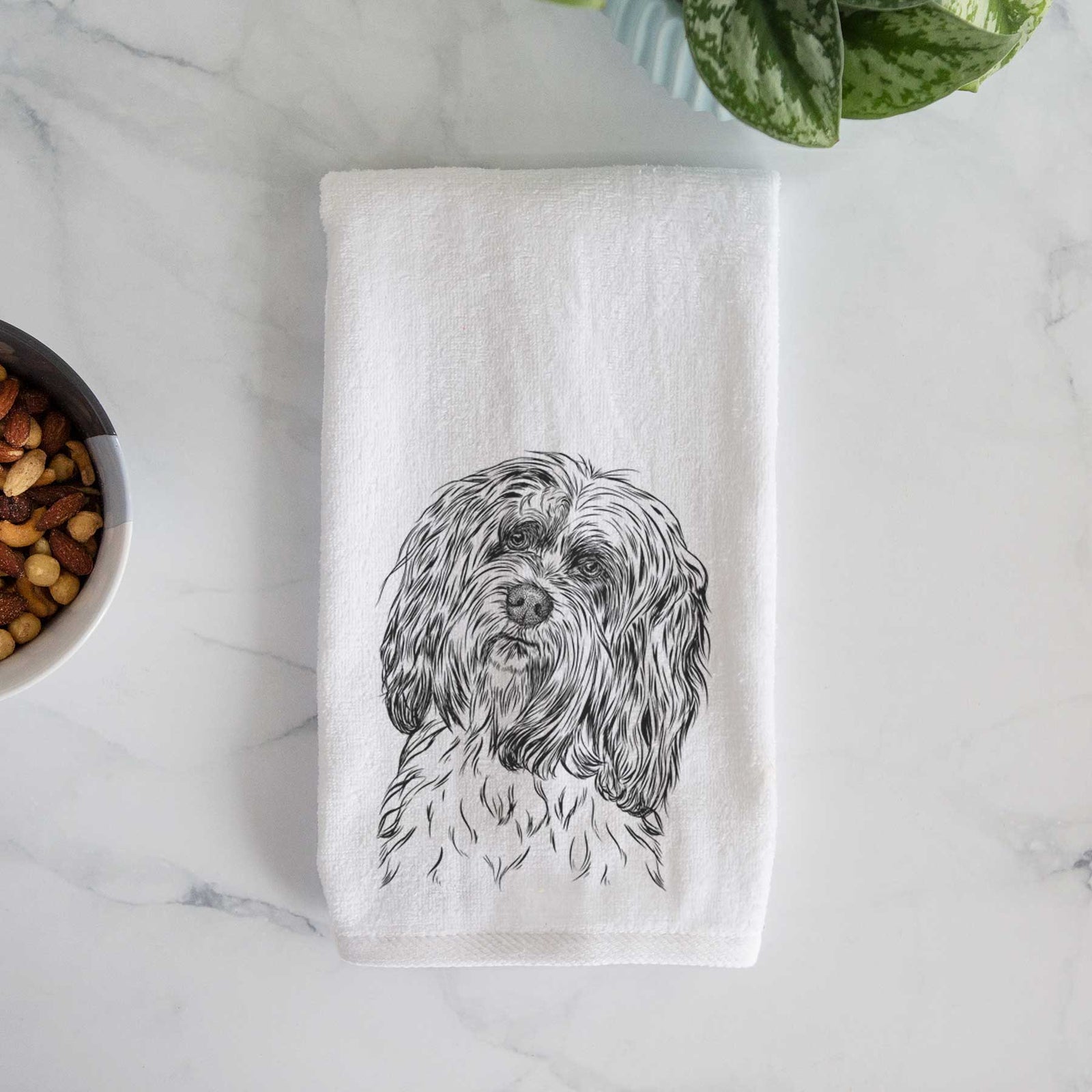 Shenpa the Tibetan Terrier Decorative Hand Towel