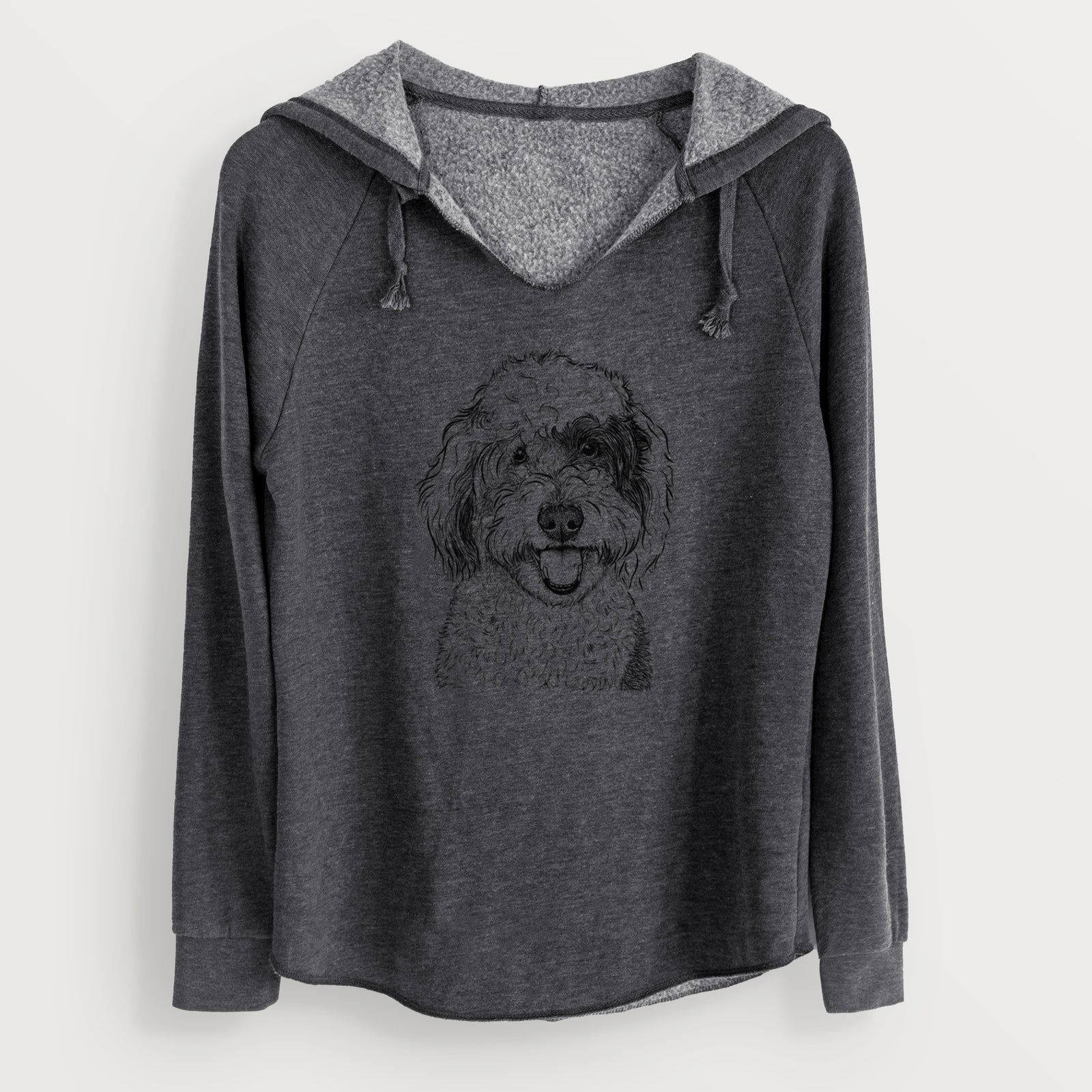 Bare Sherlock the Sheepadoodle - Cali Wave Hooded Sweatshirt