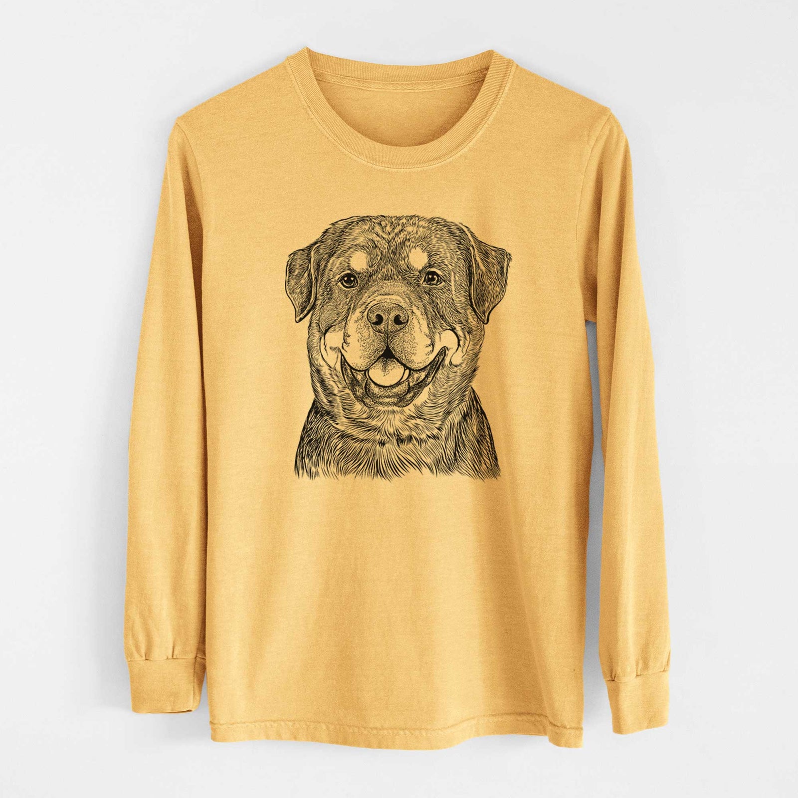 Bare Sig the Rottweiler - Heavyweight 100% Cotton Long Sleeve