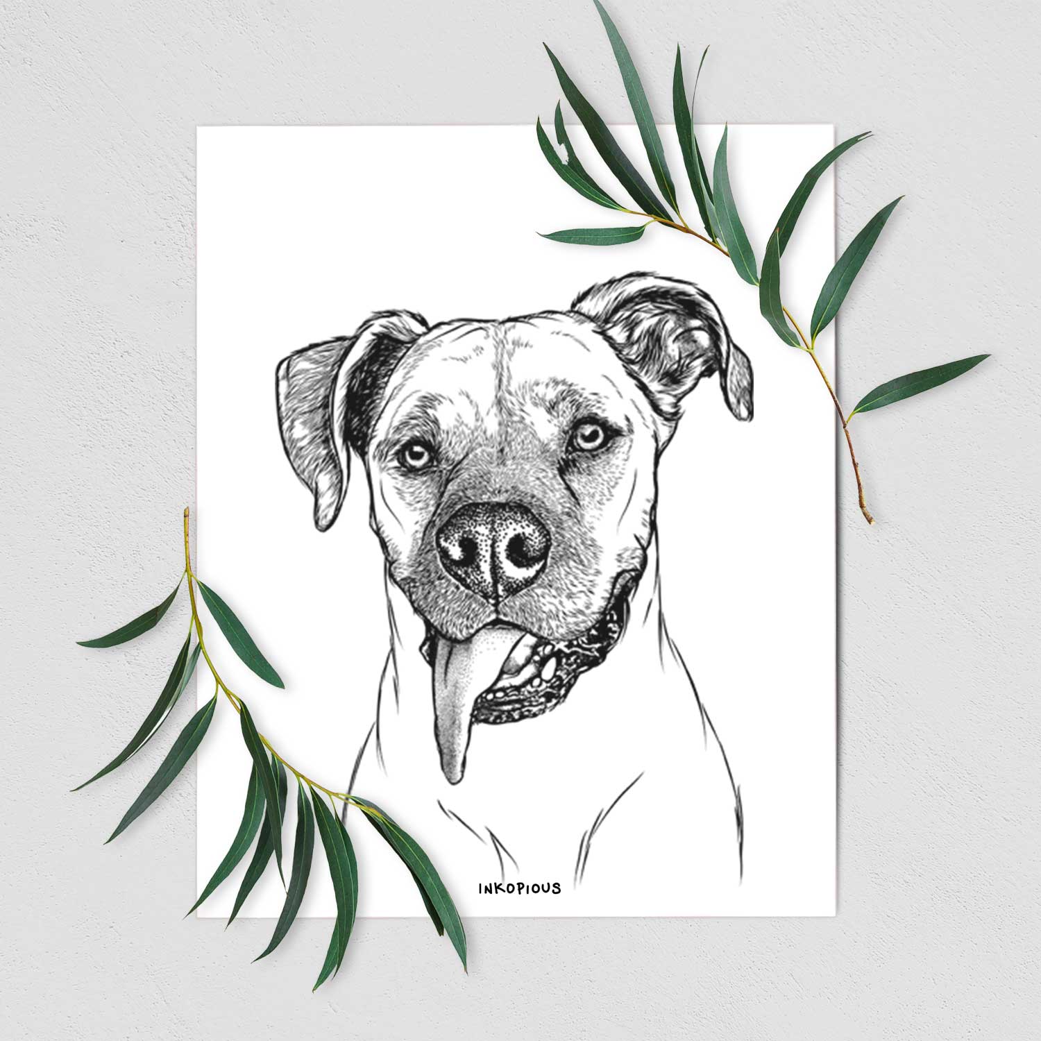 Sir Jake the Boxer Art Print