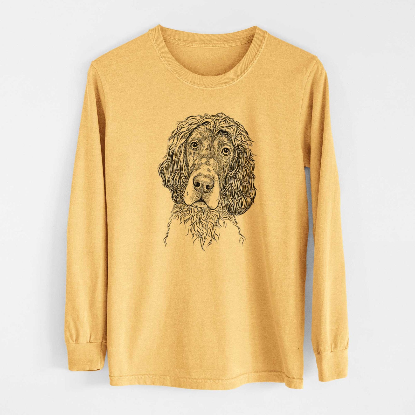 Bare Sir Rexford the Blue Belton English Setter - Heavyweight 100% Cotton Long Sleeve