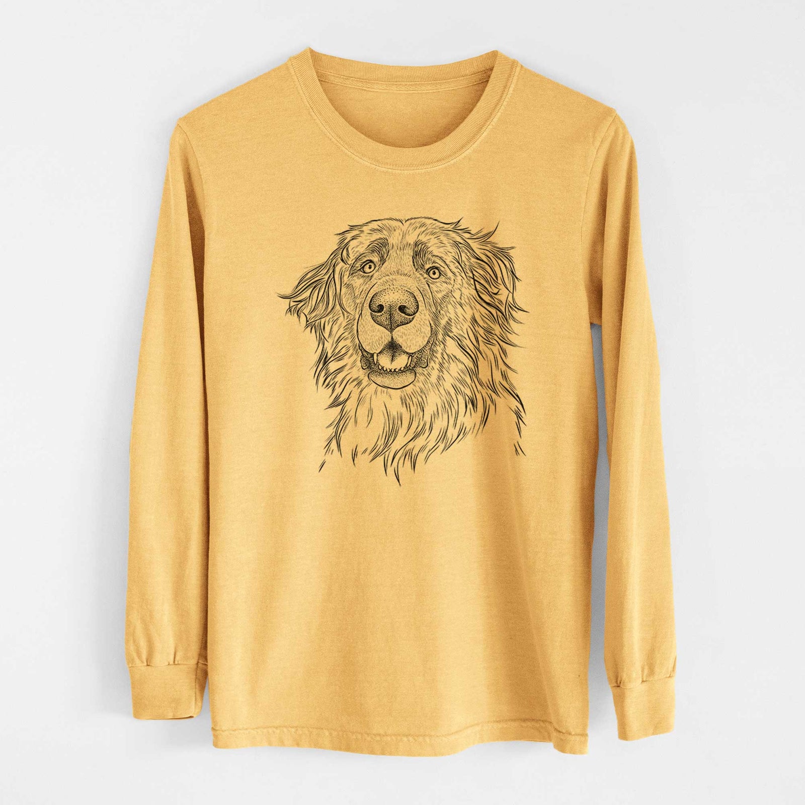 Bare Siri the Leonberger - Heavyweight 100% Cotton Long Sleeve