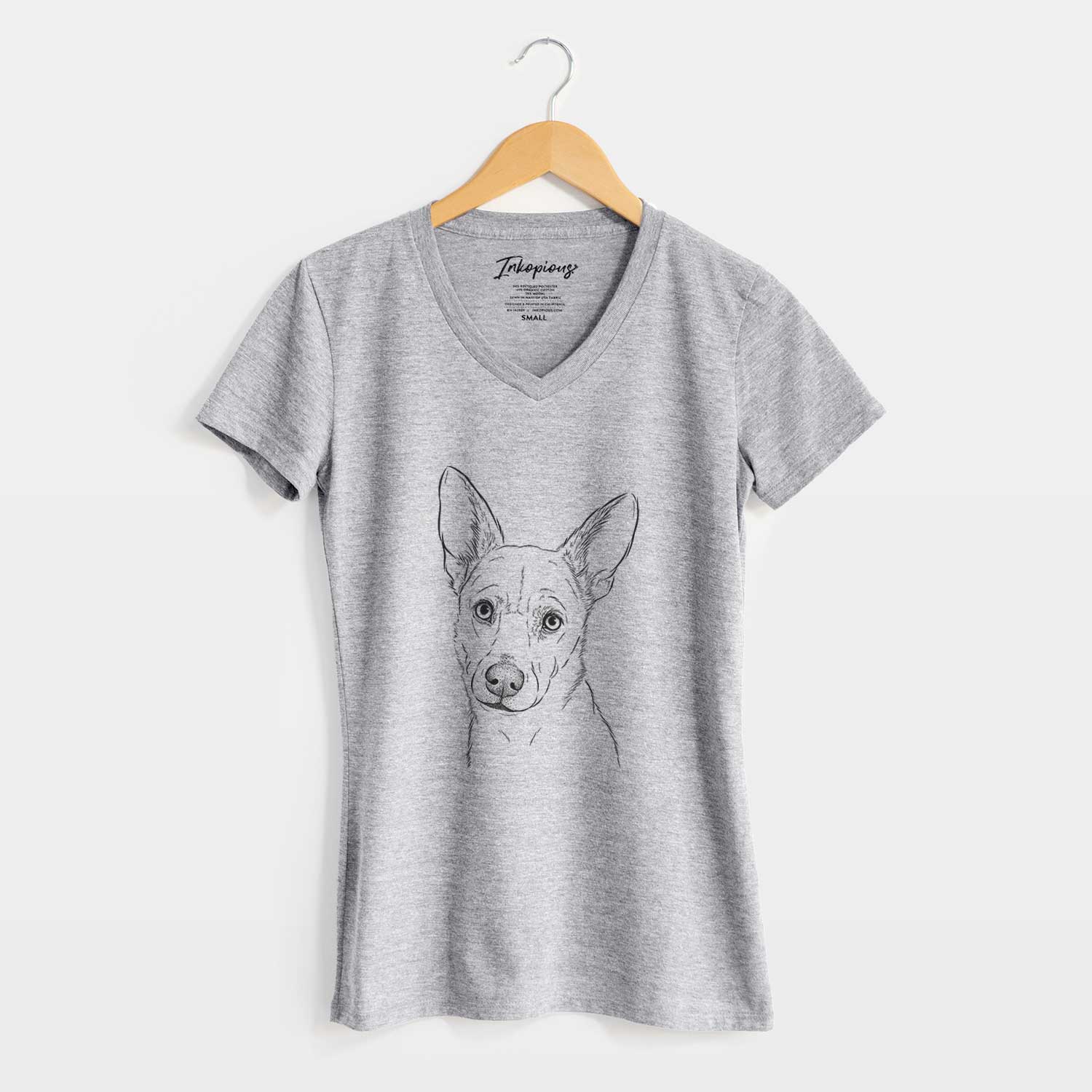 Bare Sooner the Huskimo - Women's V-neck Shirt