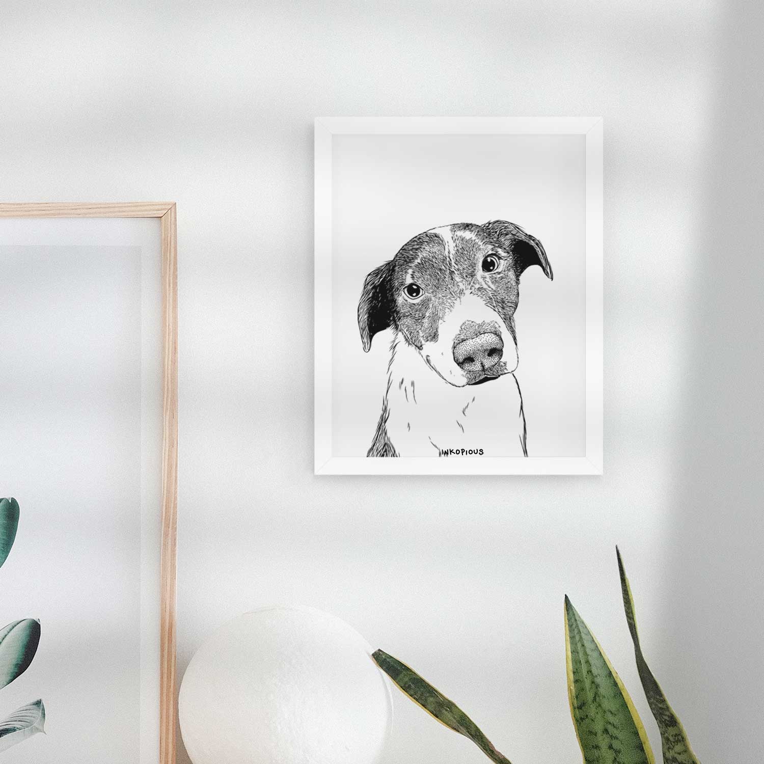 Sophia the Mixed Breed Art Print