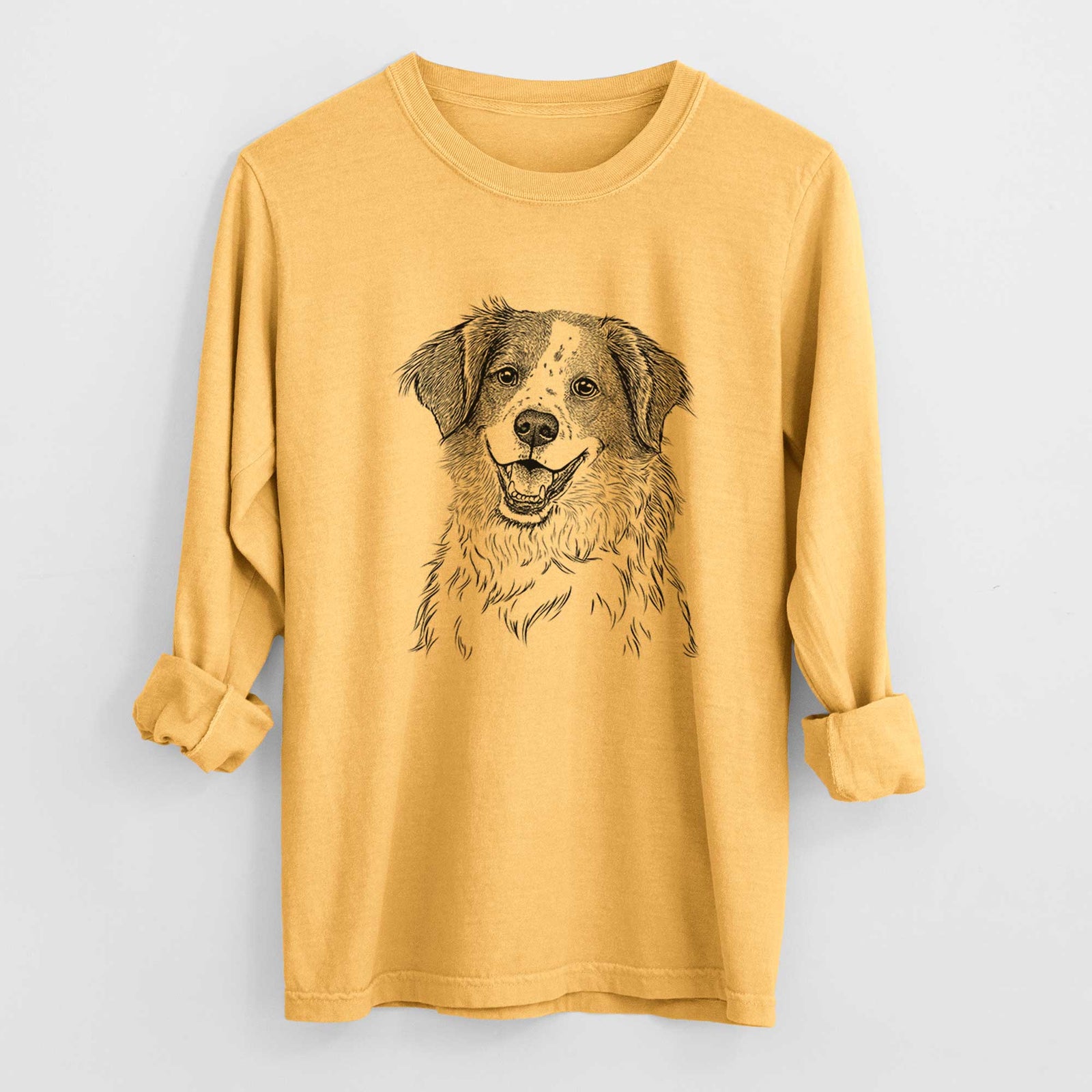 Bare Sophie the Brittany Beagle Mix - Heavyweight 100% Cotton Long Sleeve