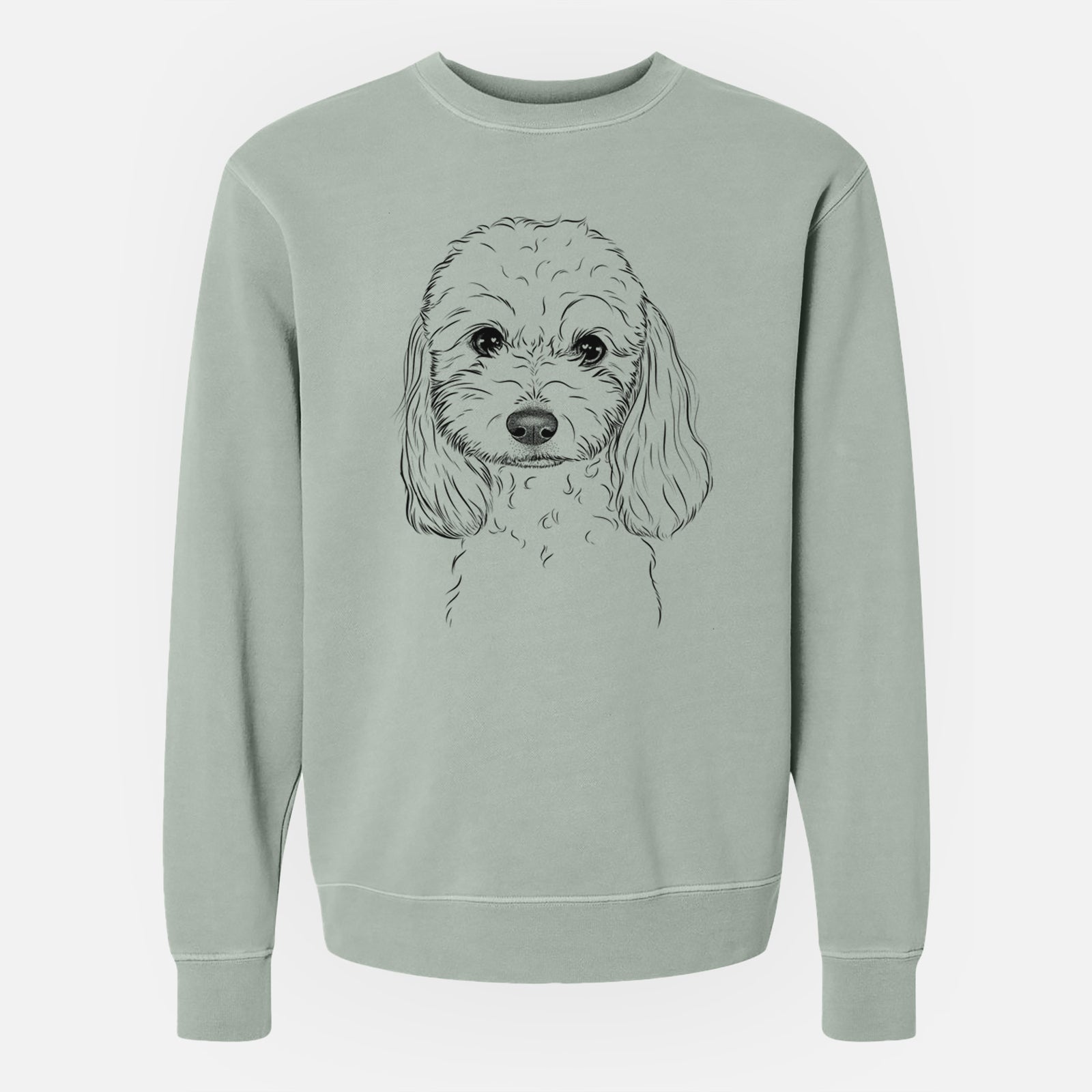 Bare Sophie the Coton de Tulear - Unisex Pigment Dyed Crew Sweatshirt