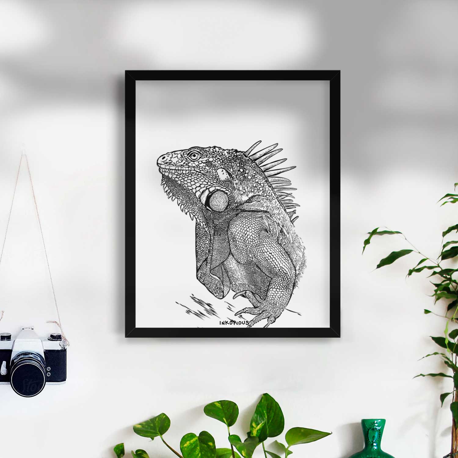 Spike the Iguana Art Print