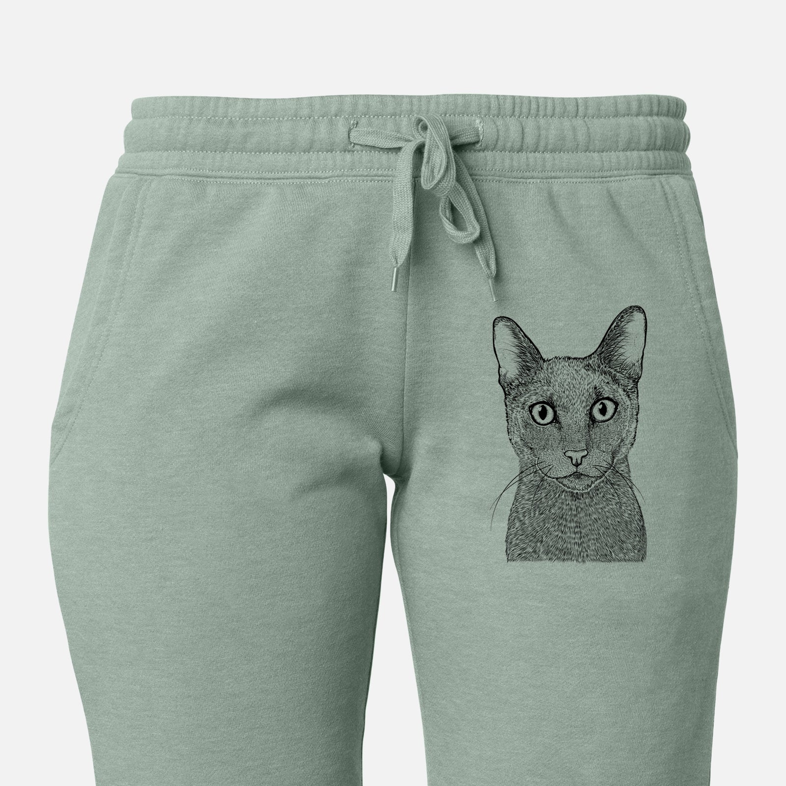 Stanley the Russian Blue Cat - Women's Cali Wave Joggers
