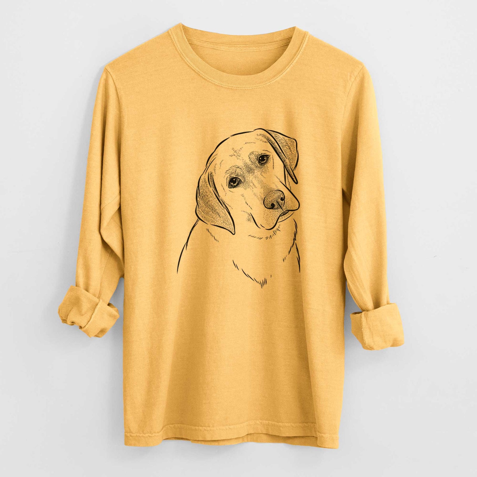 Bare Stella the Yellow Lab - Heavyweight 100% Cotton Long Sleeve