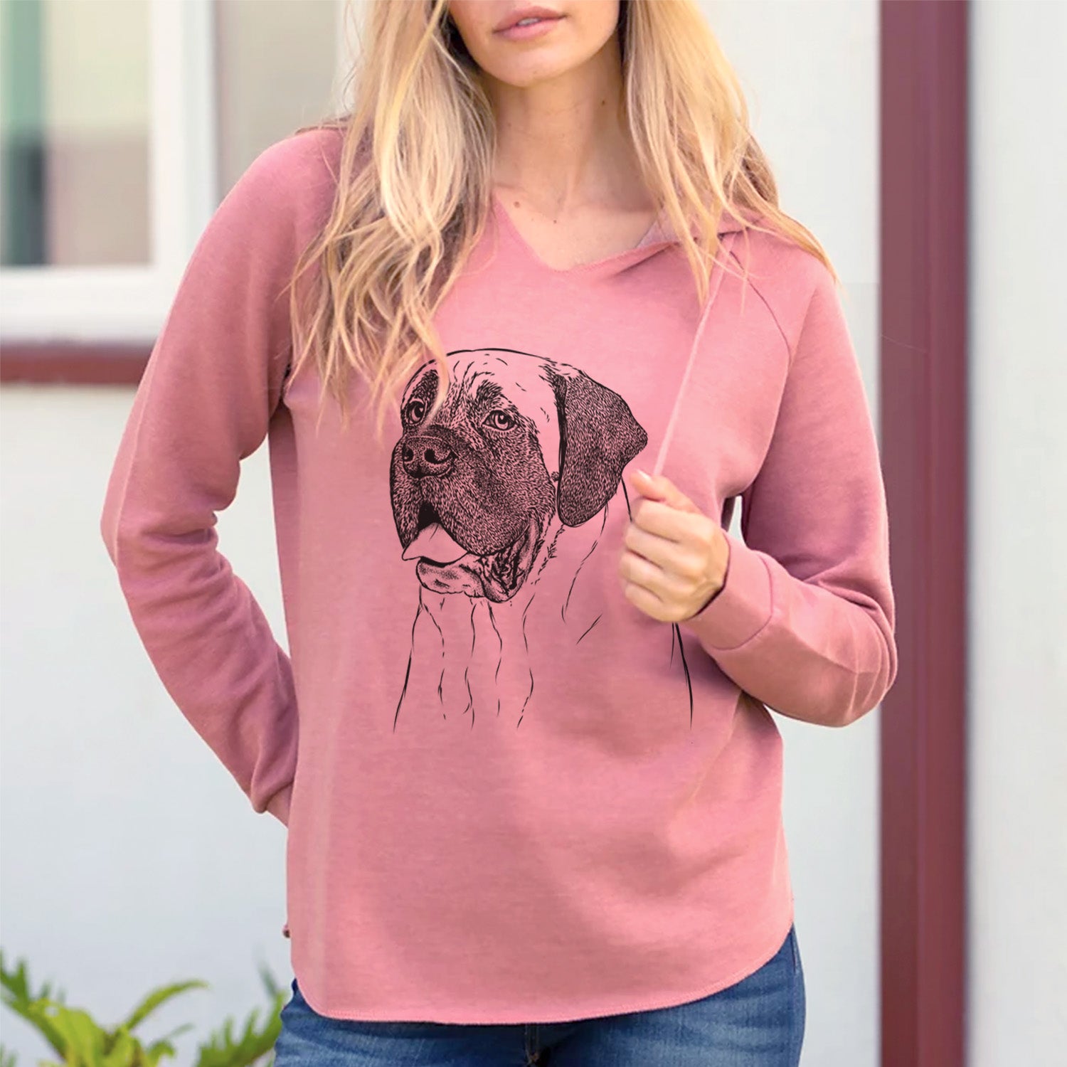 Bare Sterling the English Mastiff - Cali Wave Hooded Sweatshirt