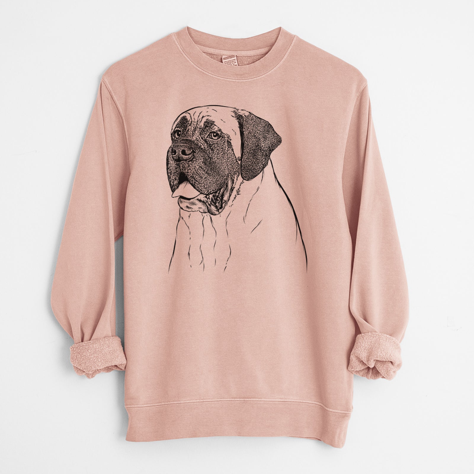 Bare Sterling the English Mastiff - Unisex Pigment Dyed Crew Sweatshirt
