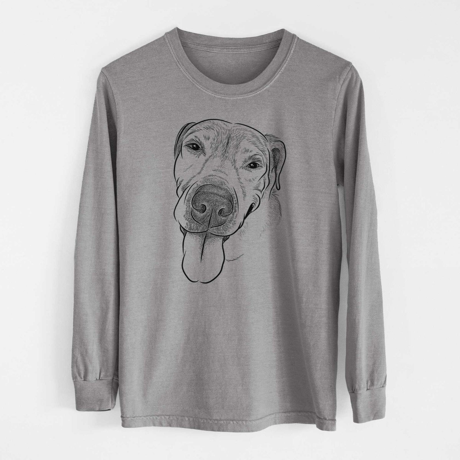 Bare Sugar the Staffordshire Terrier Mix - Heavyweight 100% Cotton Long Sleeve
