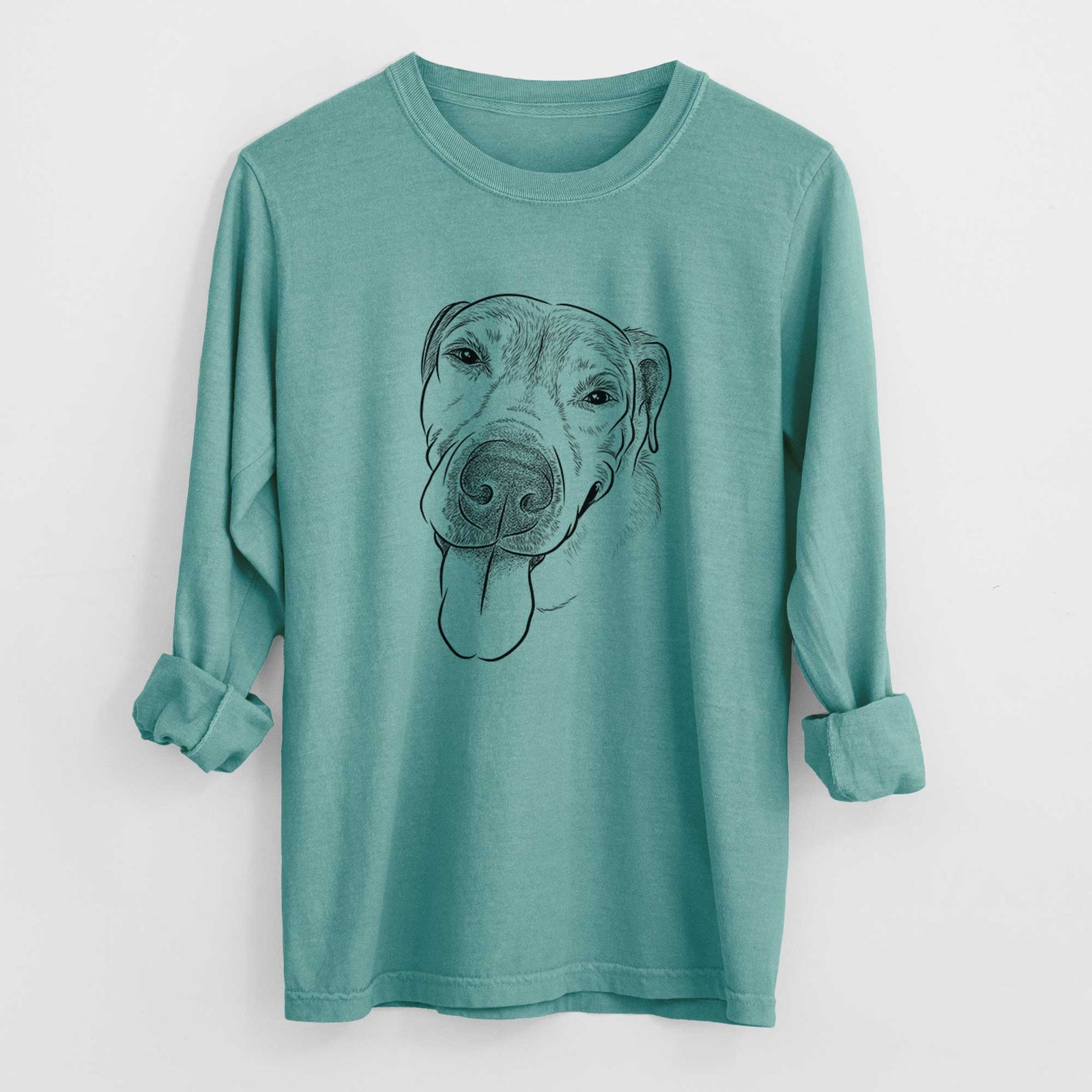 Bare Sugar the Staffordshire Terrier Mix - Heavyweight 100% Cotton Long Sleeve