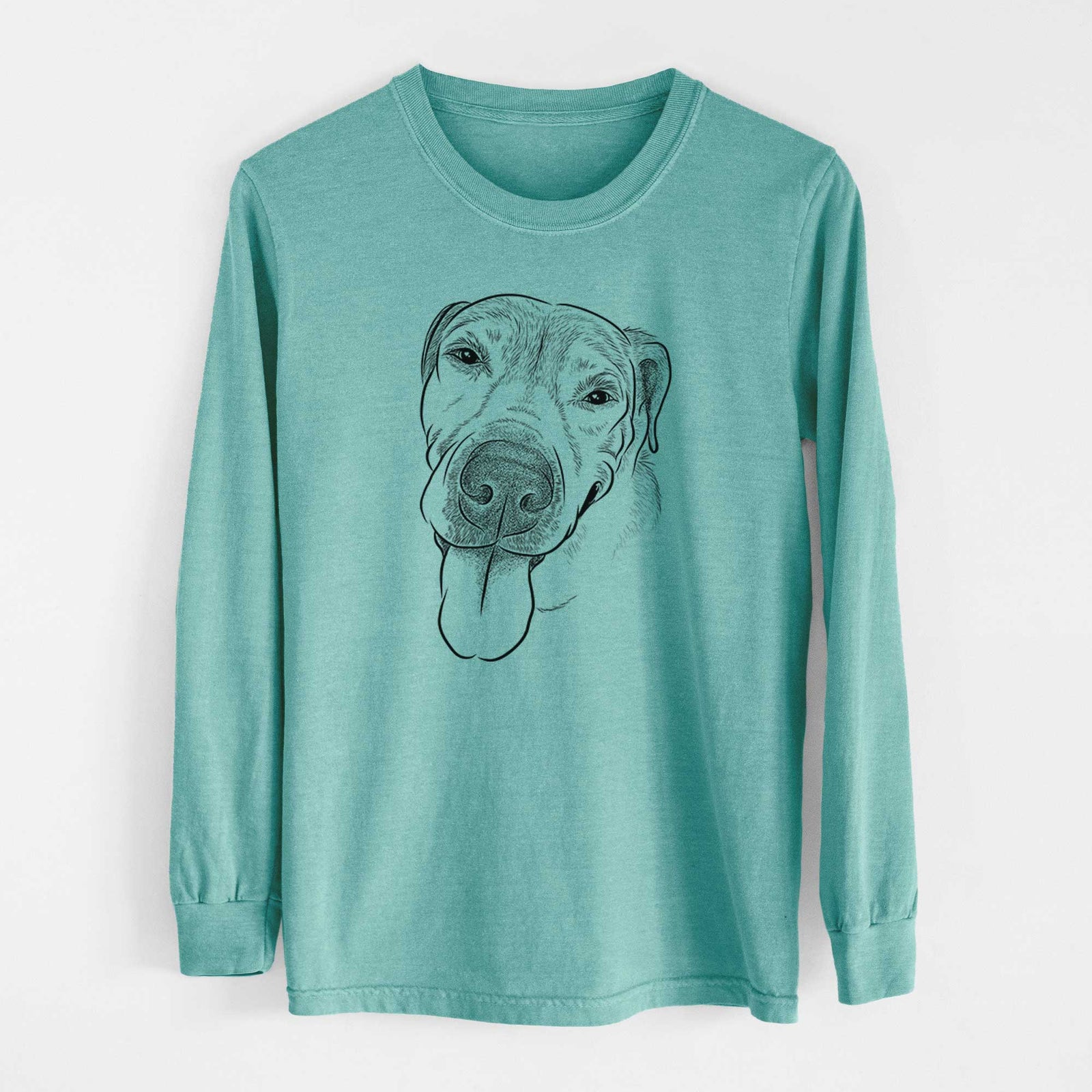 Bare Sugar the Staffordshire Terrier Mix - Heavyweight 100% Cotton Long Sleeve