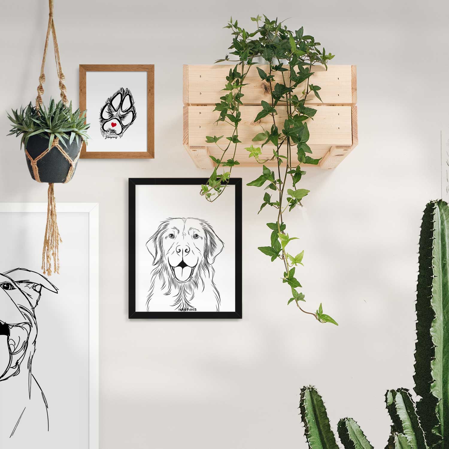 Sunny the Golden Retriever Art Print