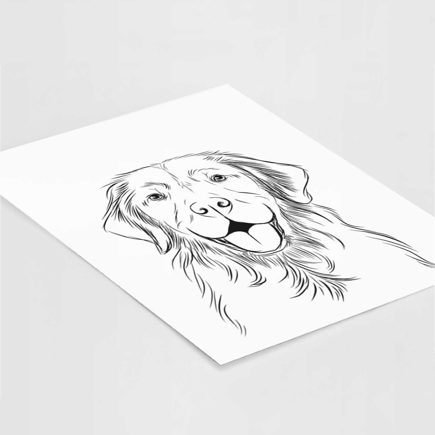 Sunny the Golden Retriever Art Print