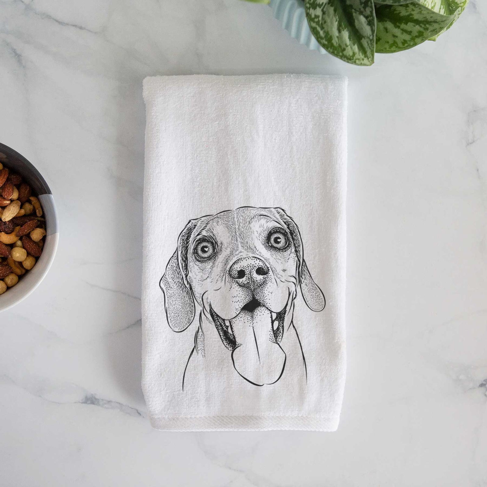 Sunny the Beagle Decorative Hand Towel