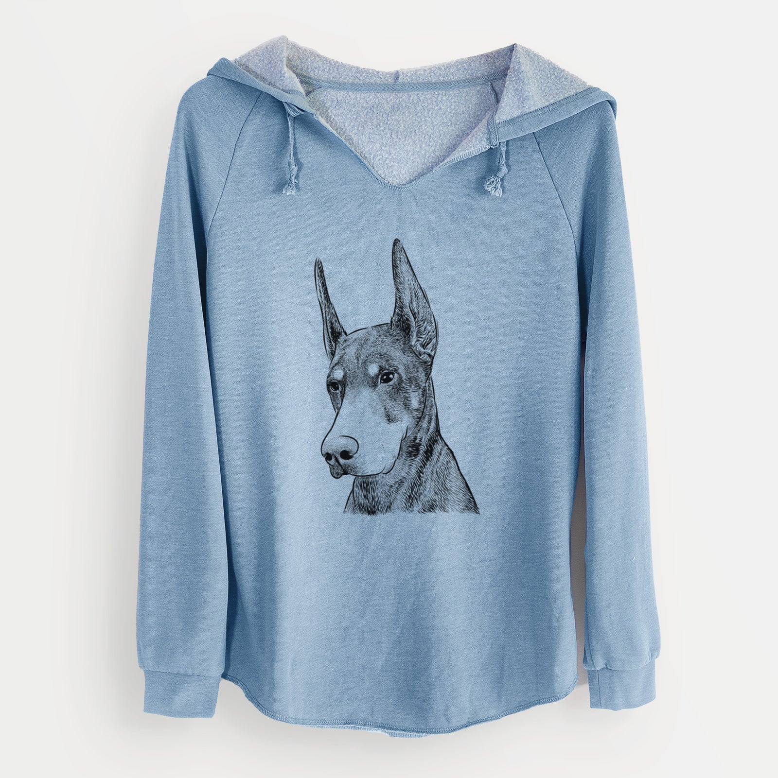 Bare Sunny the Doberman Pinscher - Cali Wave Hooded Sweatshirt