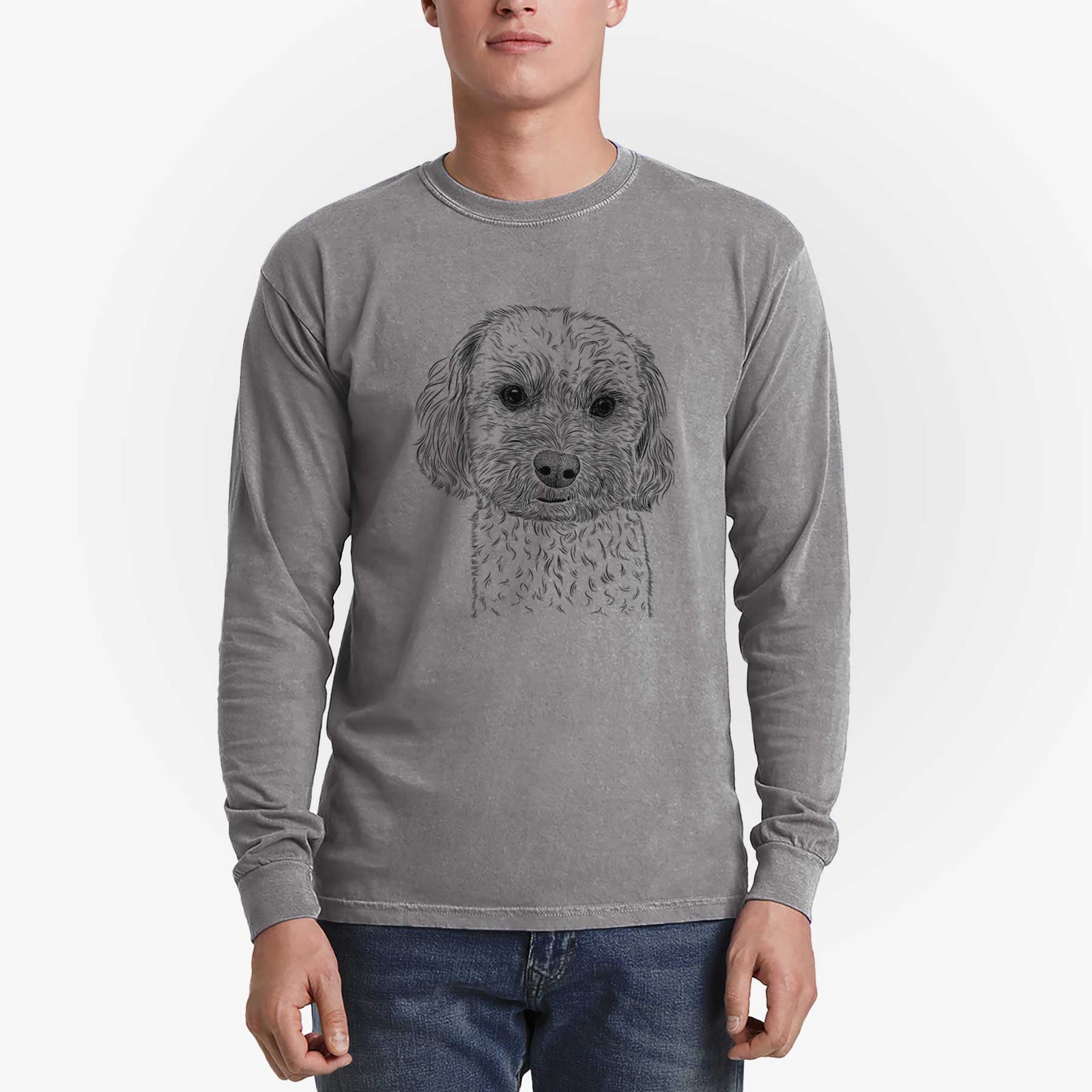 Bare Sweet George the Mixed Breed - Heavyweight 100% Cotton Long Sleeve
