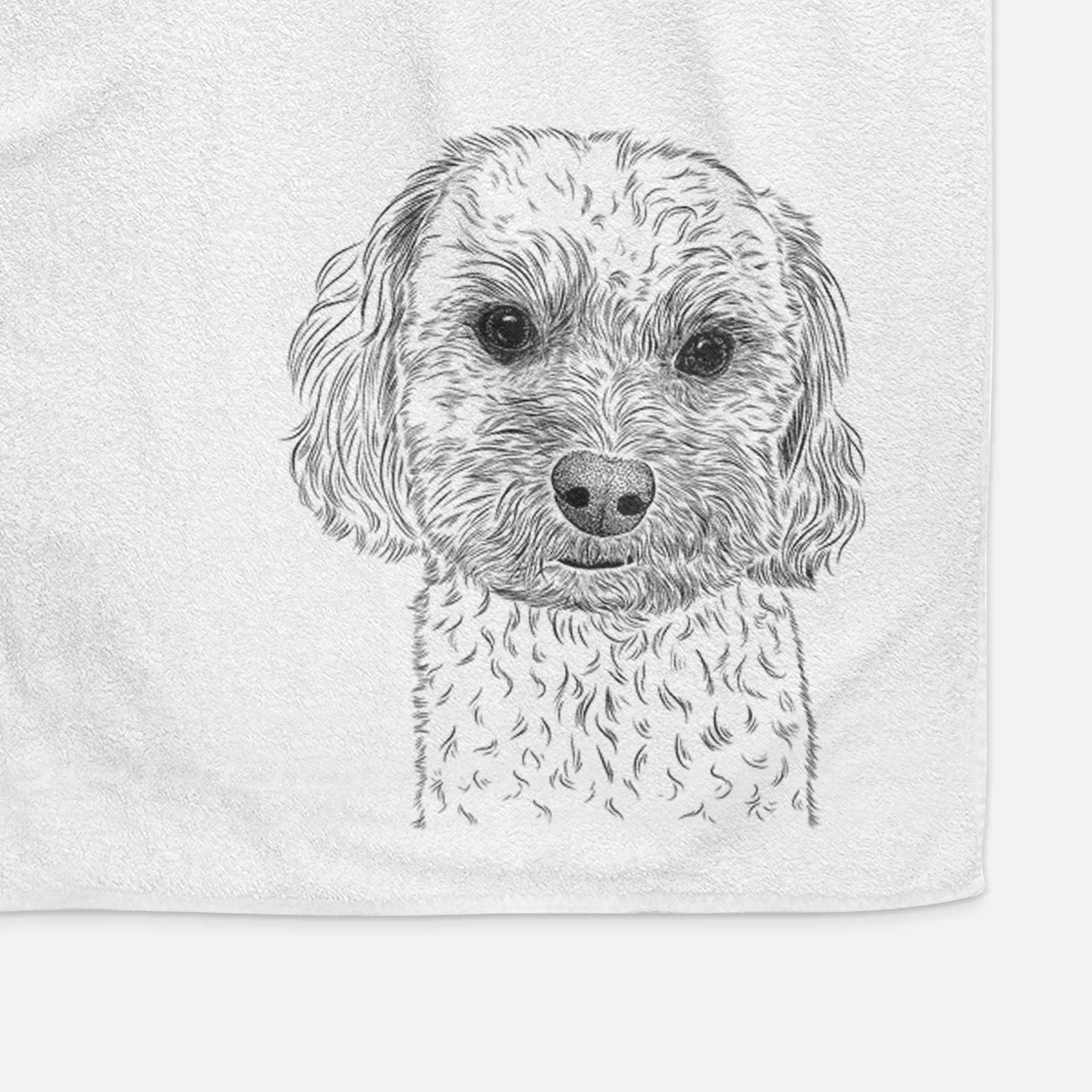 Sweet George the Mixed Breed Decorative Hand Towel