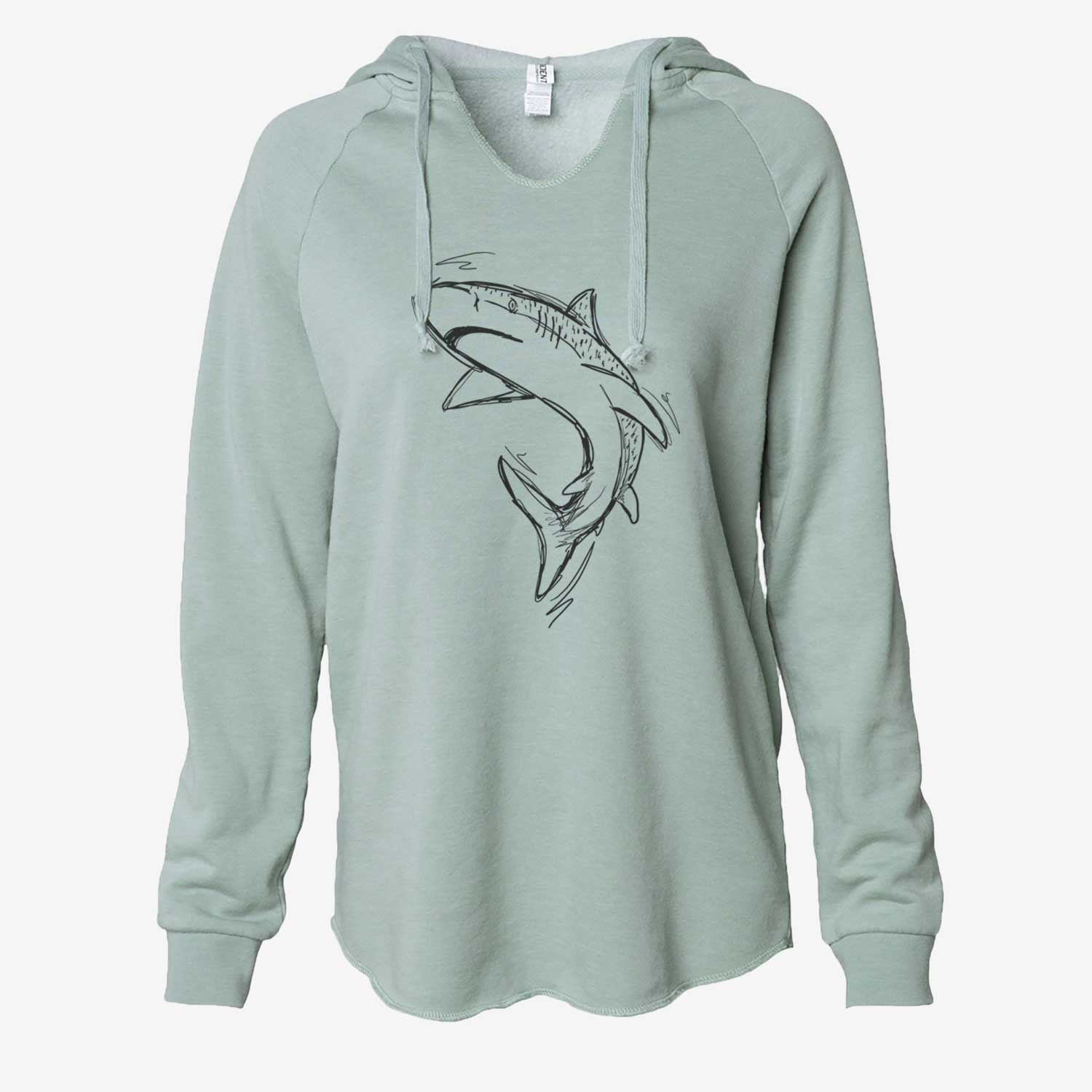 Tauro the Tiger Shark - Cali Wave Hooded Sweatshirt